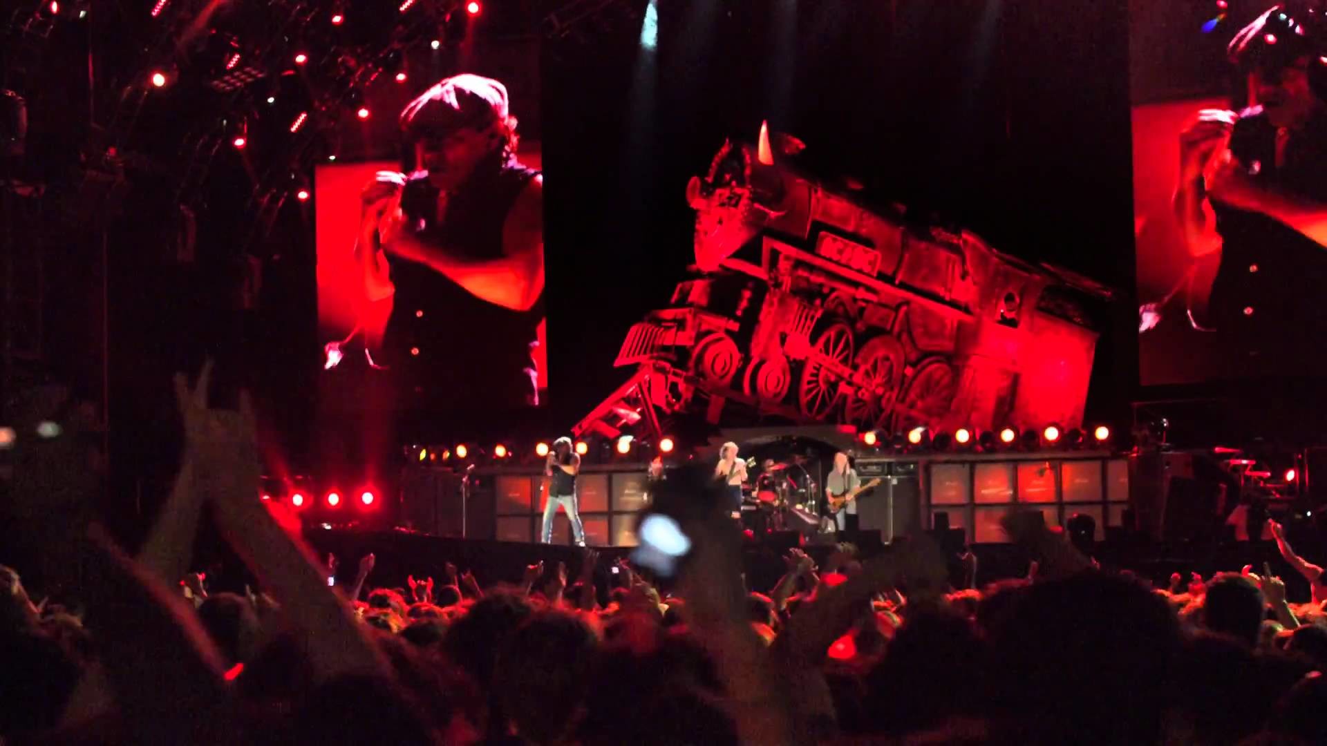 AC/DC, Concerto, Black Ice World Tour, Rosso, Full HD, sfondo per PC e portatile