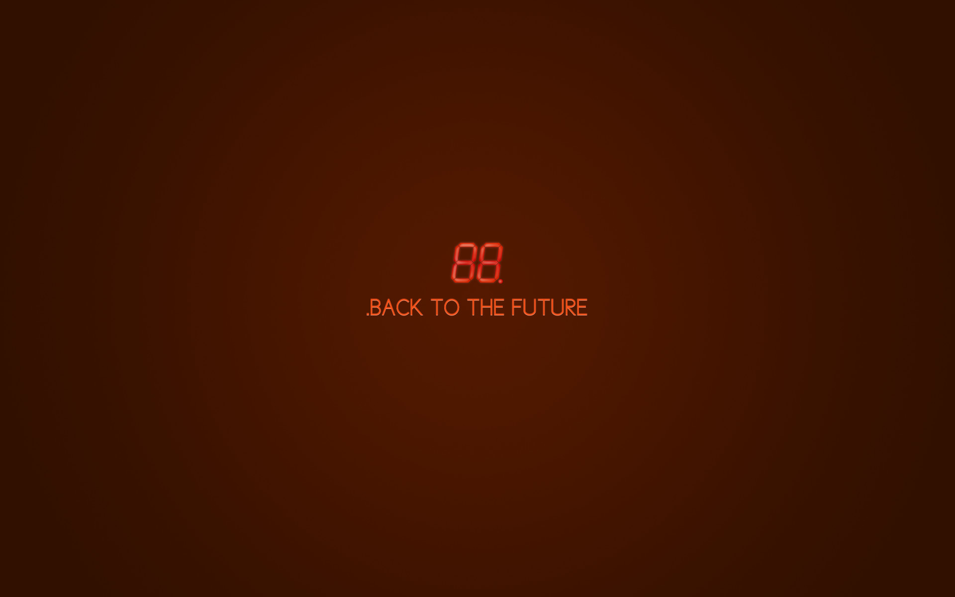 Ritorno al futuro, 88, Minimalismo, Sfondo marrone, 1920x1200, wallpaper desktop