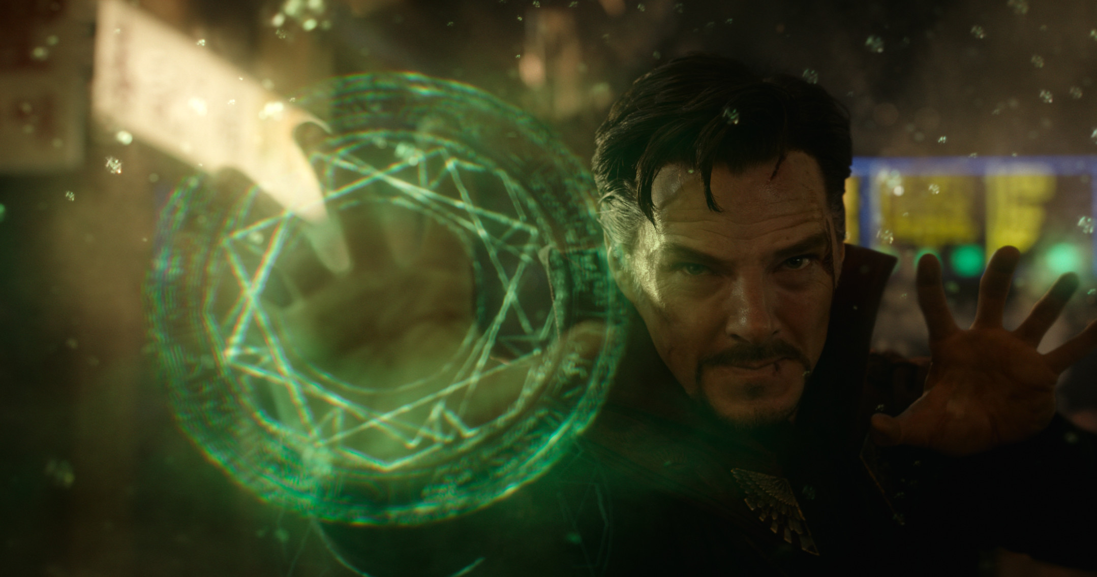 Doctor Strange, Benedict Cumberbatch, Sigillo magico verde, Occhio di Agamotto, sfondo desktop