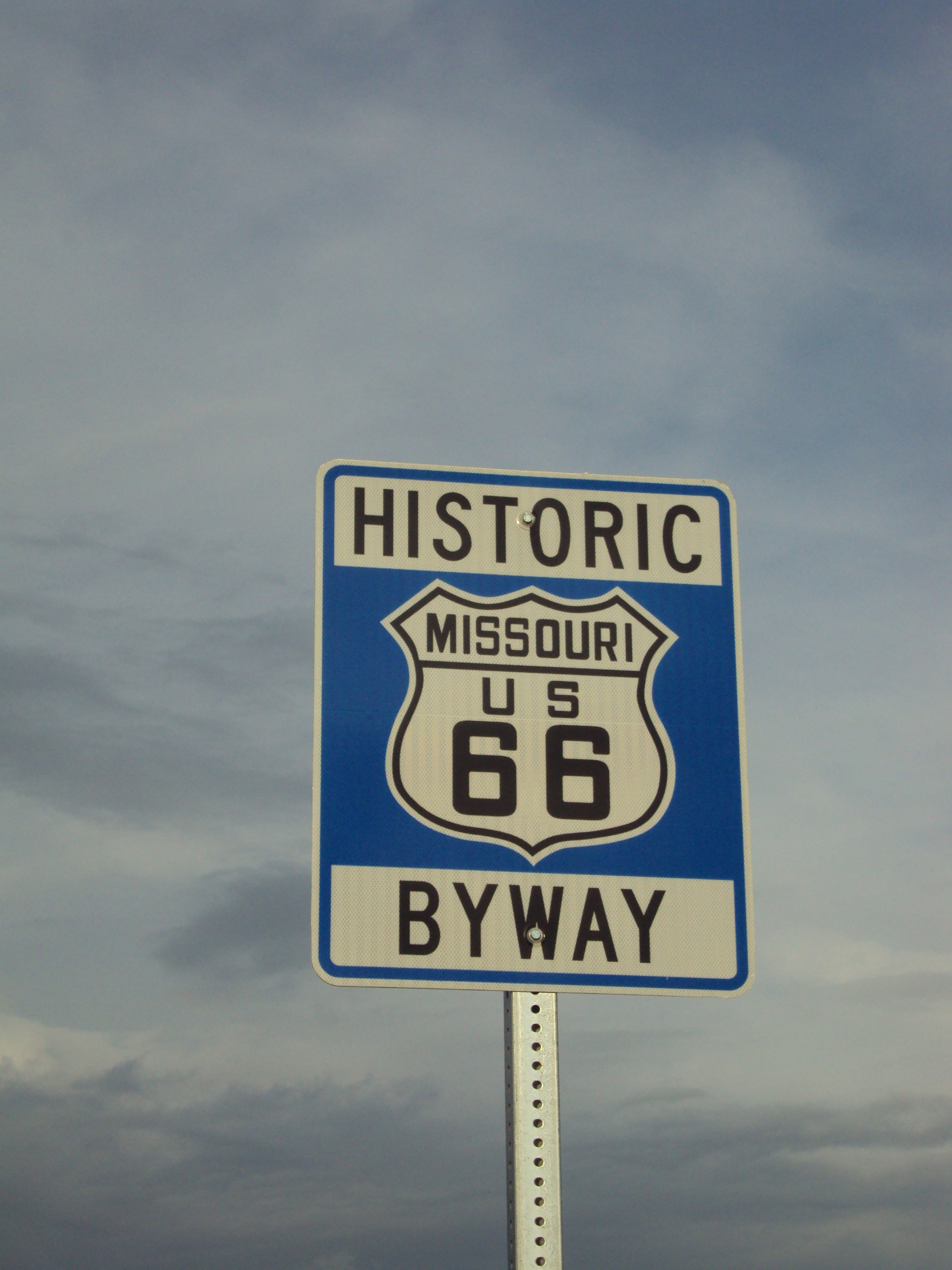 Historic Route 66, Missouri, Byway, Cartello stradale, QHD+, sfondo per iPad e tablet