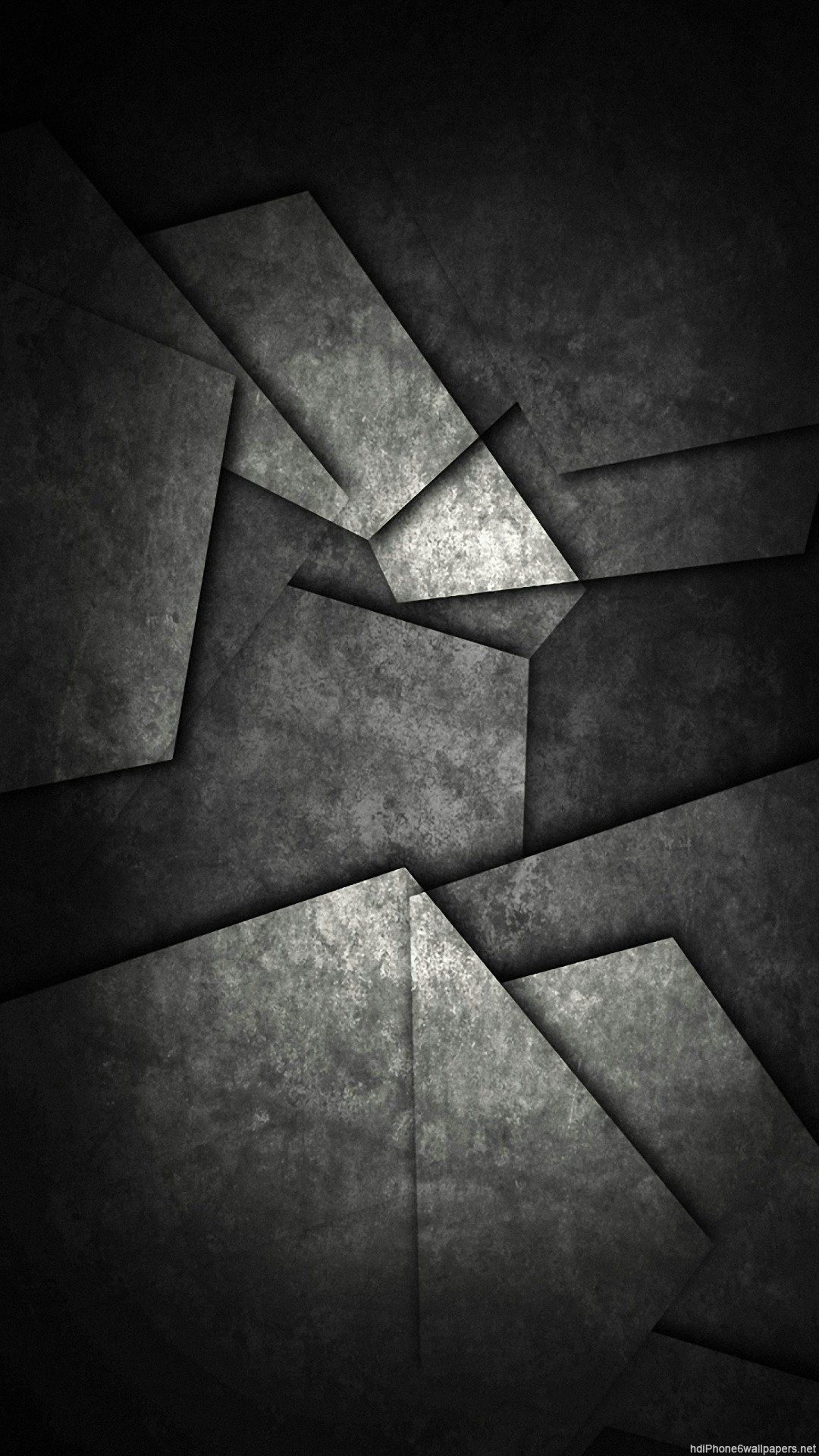 Forme geometriche, Grigio scuro, Astratto, schermata Home iPhone