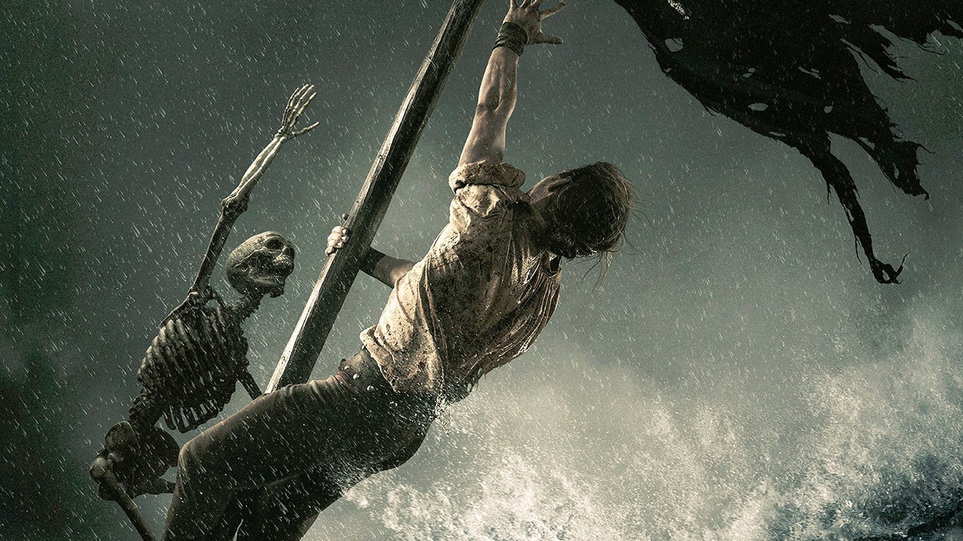 Black Sails, Sigla iniziale, Scheletro, Albero maestro, Tempesta, sfondo Full HD per computer