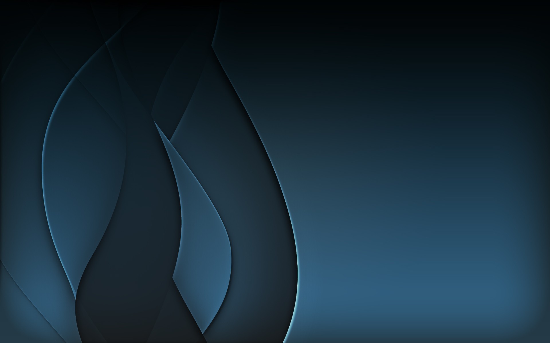 Forme curve, Blu petrolio, Minimalismo, 1920x1200, sfondo per PC