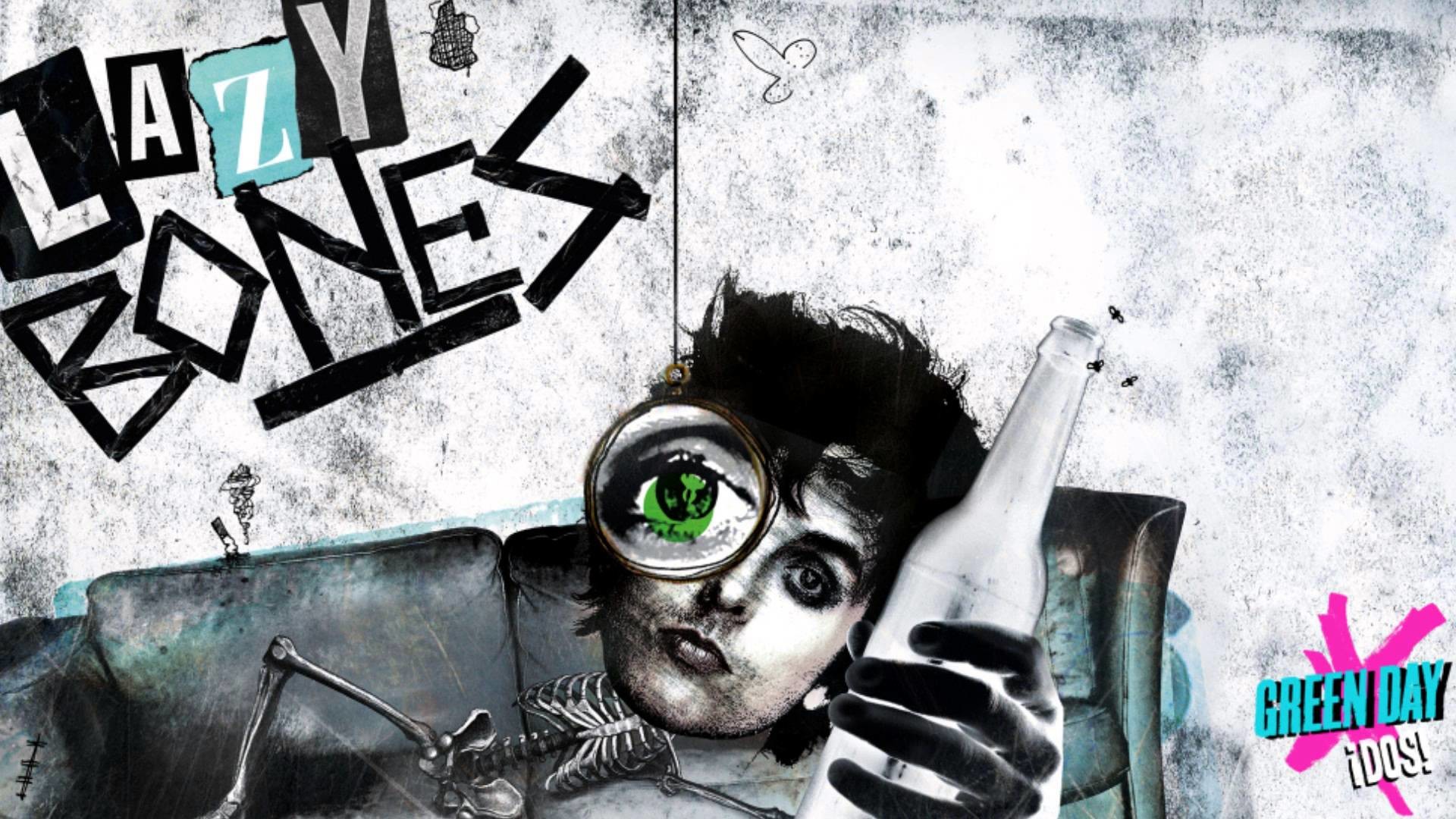 Lazy Bones, Green Day, ¡Dos!, Billie Joe Armstrong, Illustrazione, wallpaper Windows 11