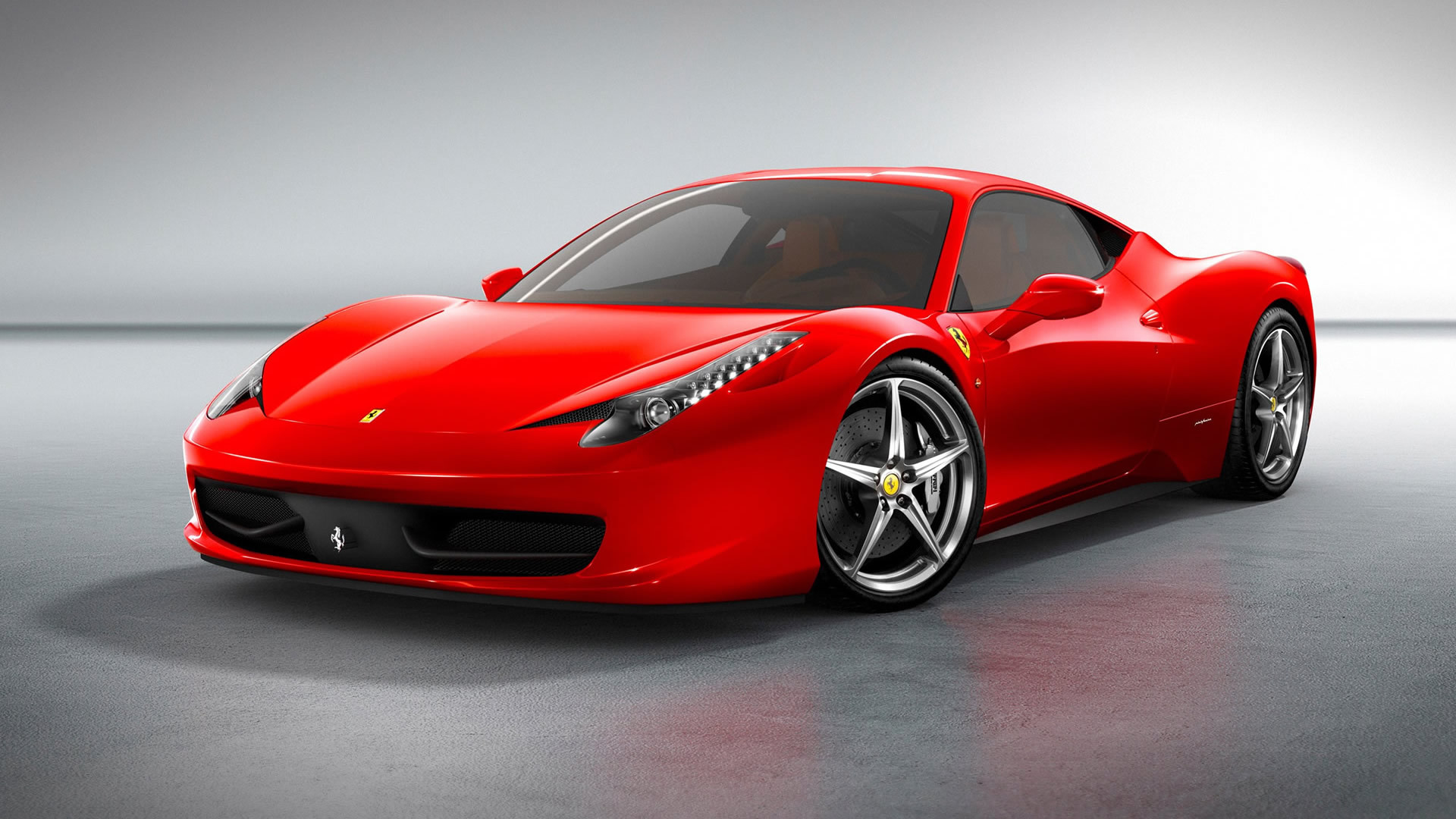 Ferrari 458 Italia, Rosso, Supercar, 1920x1080, immagine di sfondo