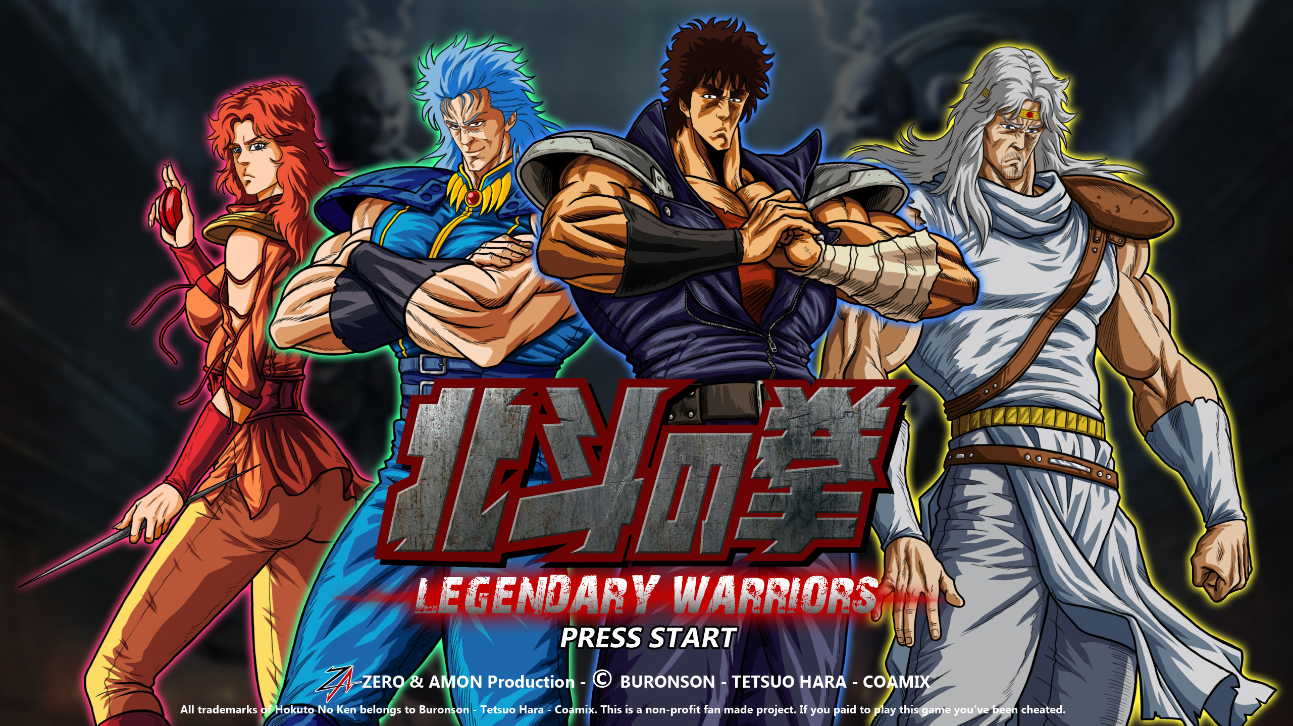 Kenshiro, Toki, Rei, Mamiya, Ken il guerriero: Legendary Warriors, Hokuto no Ken, immagine di sfondo