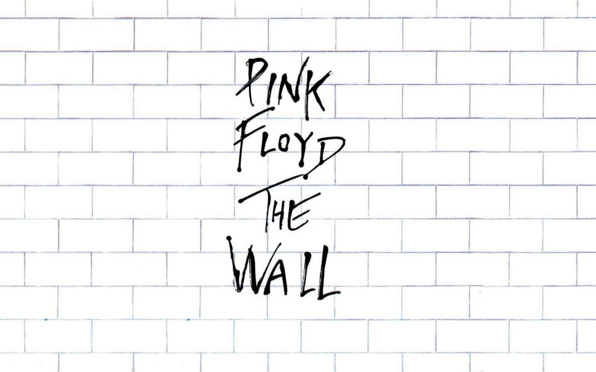 The Wall, Pink Floyd, Muro bianco, Tipografia, Minimalista, Full HD, wallpaper per computer