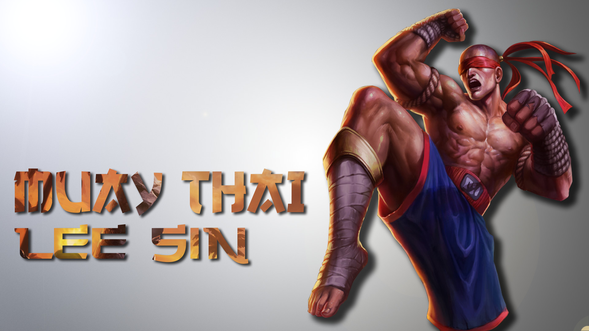 Lee Sin Muay Thai, Muay Thai, League of Legends, Ginocchiata, Full HD, sfondo per portatile
