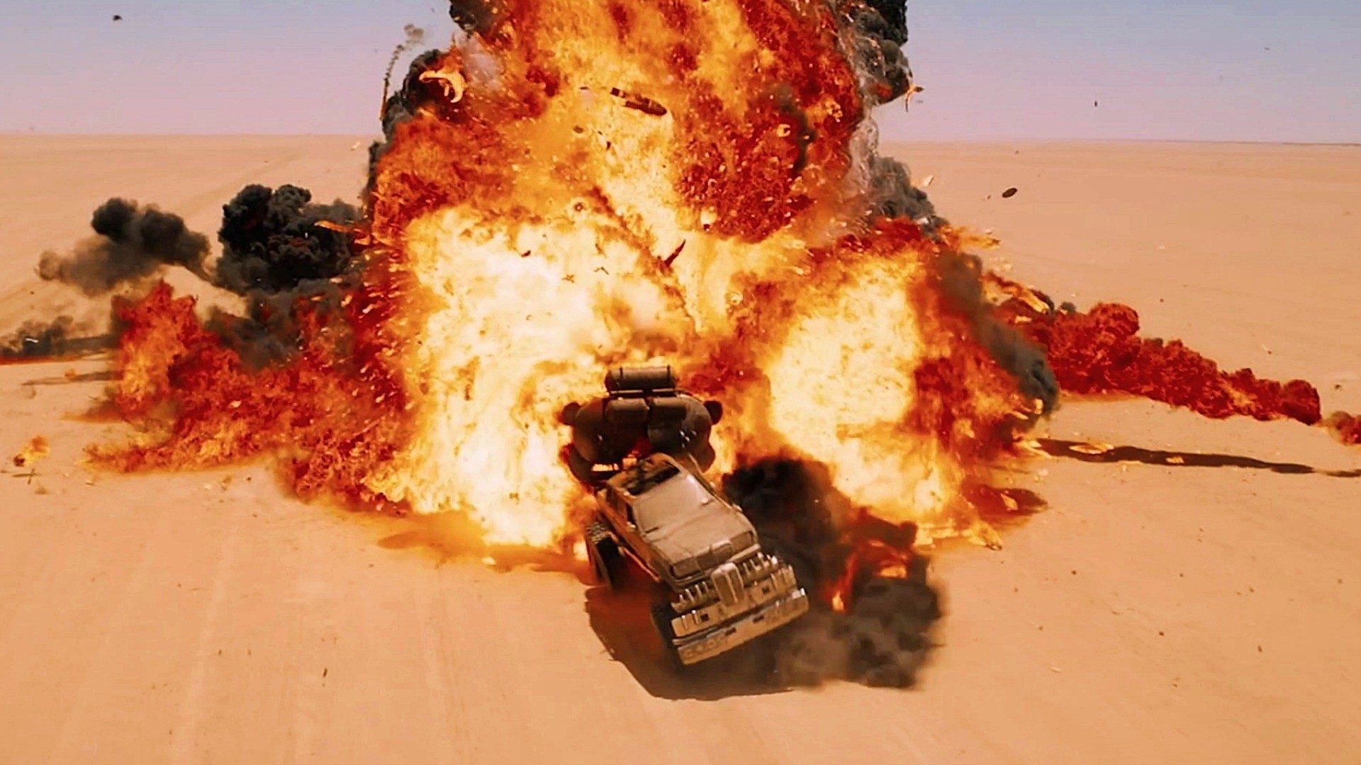 Mad Max: Fury Road, Esplosione, Deserto, 1920x1080, wallpaper desktop