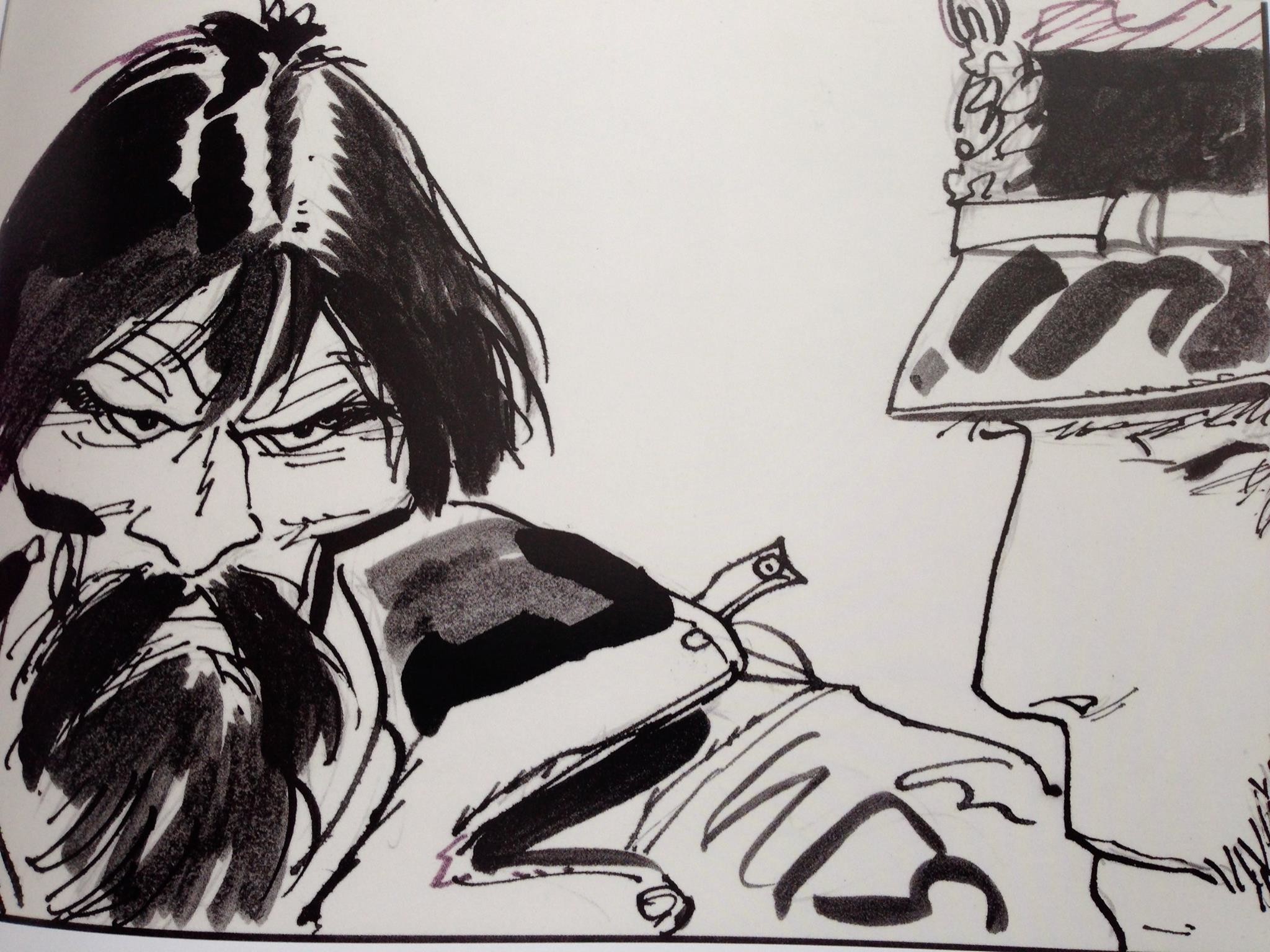 Rasputin, Corto Maltese, Hugo Pratt, Inchiostro, sfondo per iPad e tablet