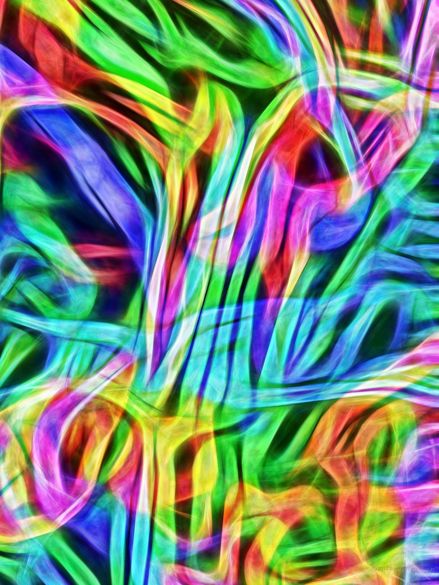 Arte astratta, Neon, Colori vivaci, schermata di blocco del cellulare