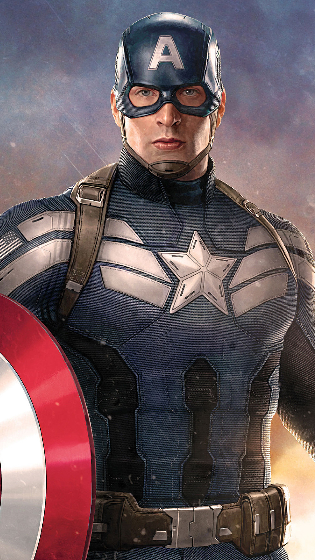 Captain America, Chris Evans, Scudo, Marvel, Full HD, schermata di blocco del cellulare