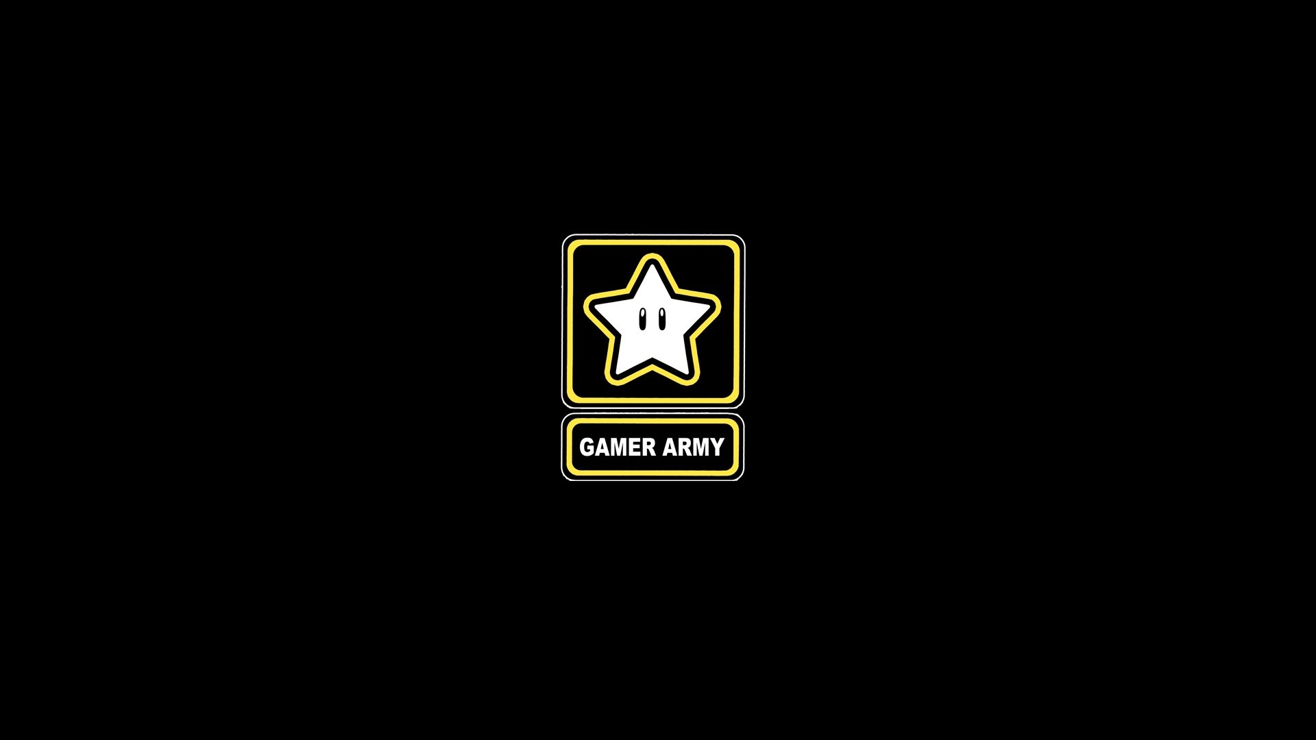 Gamer Army, Stella, Super Mario, Minimalista, Full HD, sfondo desktop