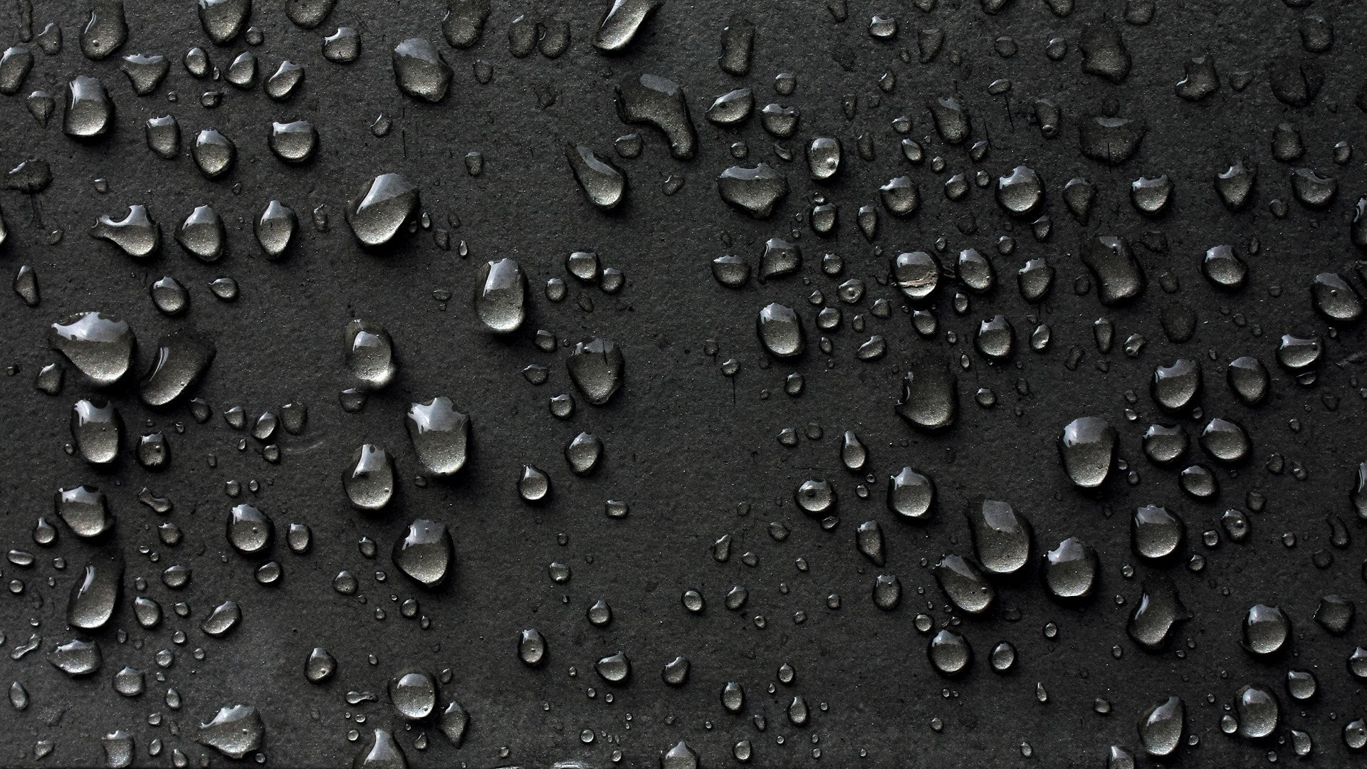 Gocce d'acqua, Sfondo nero, Macro, 16:9 Full HD, wallpaper widescreen