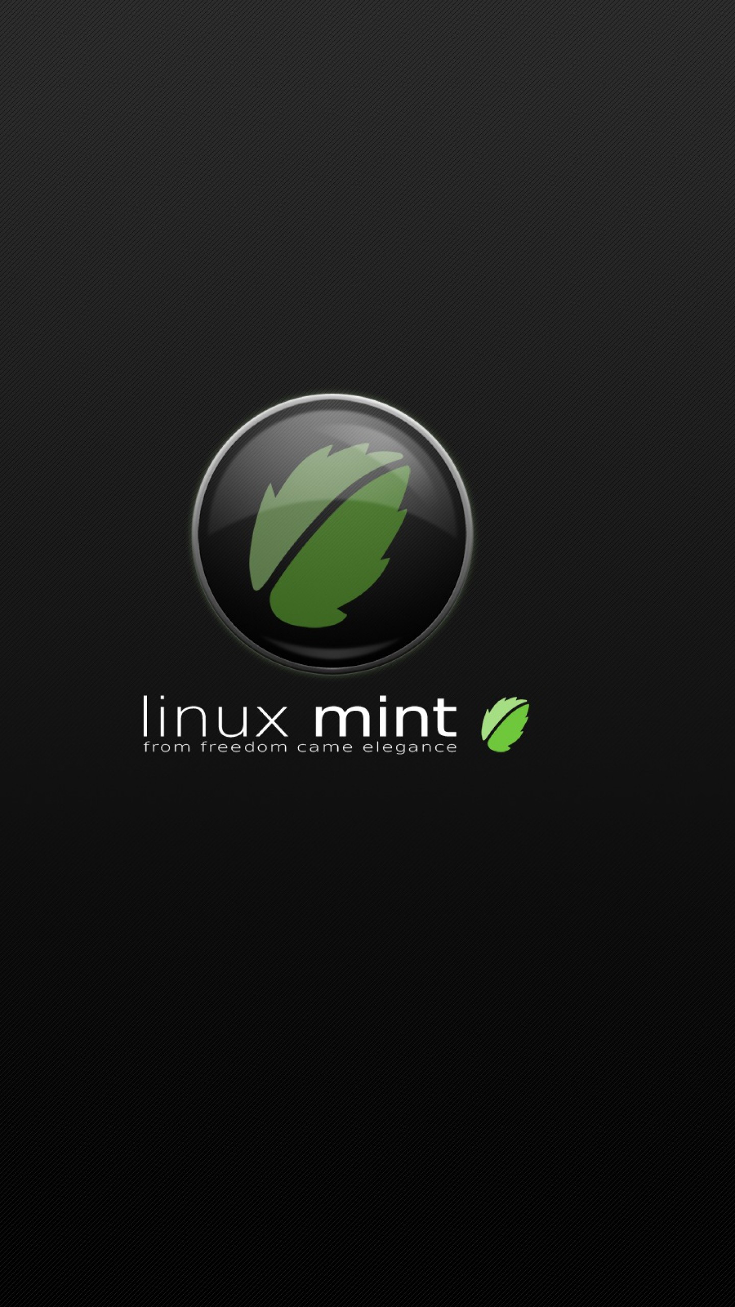 Preview wallpaper linux, linux mint, gnu, logo, texture 1440x2560, sfondo QHD+ per cellulare