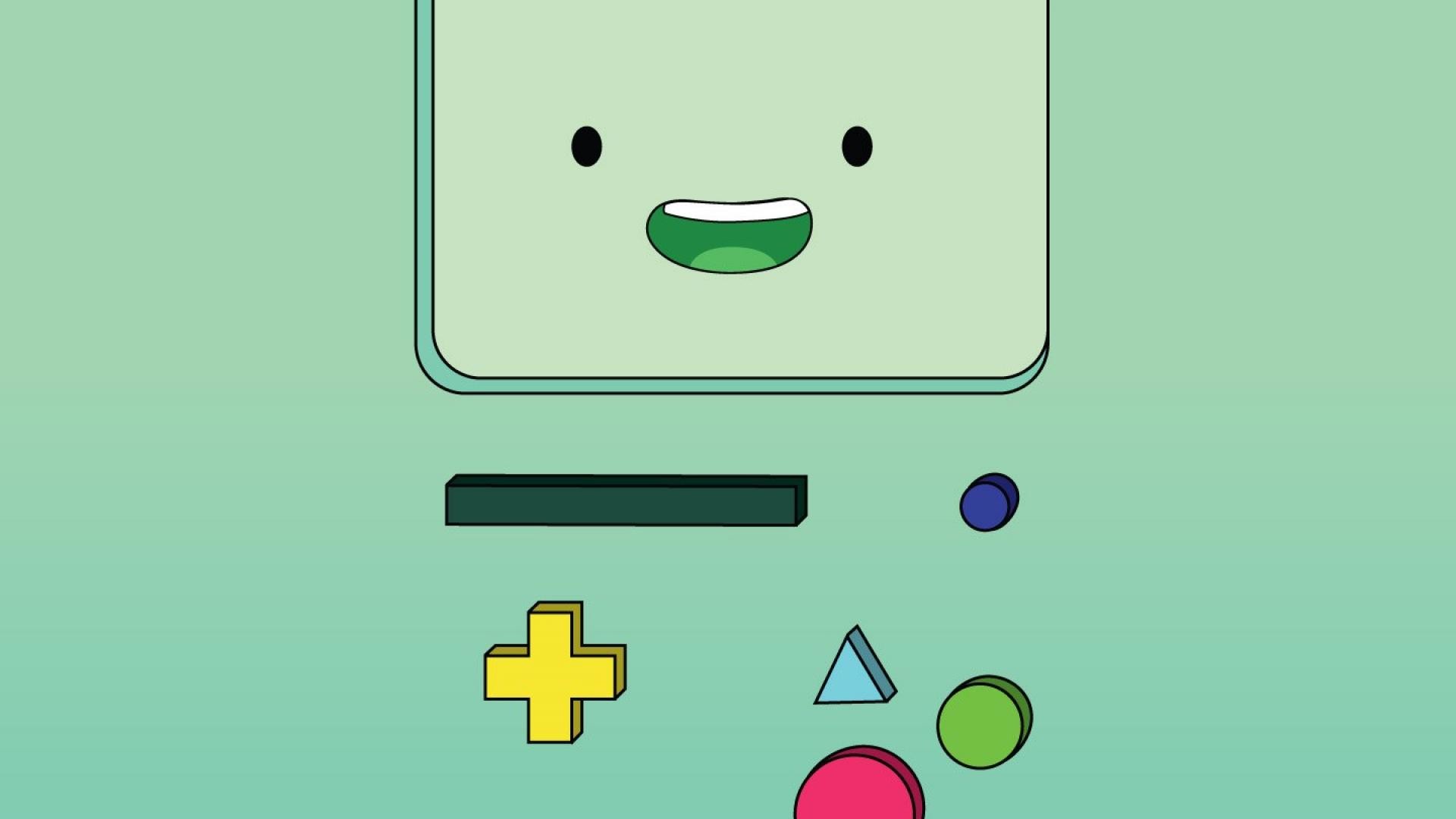 BMO, Adventure Time, Minimalismo, Verde, 1920x1080, sfondo per PC