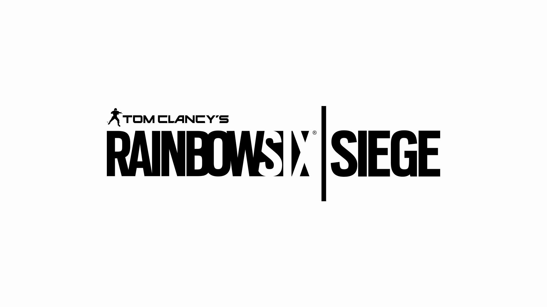 Tom Clancy's Rainbow Six Siege, Logo, Sfondo bianco, Full HD, wallpaper per computer