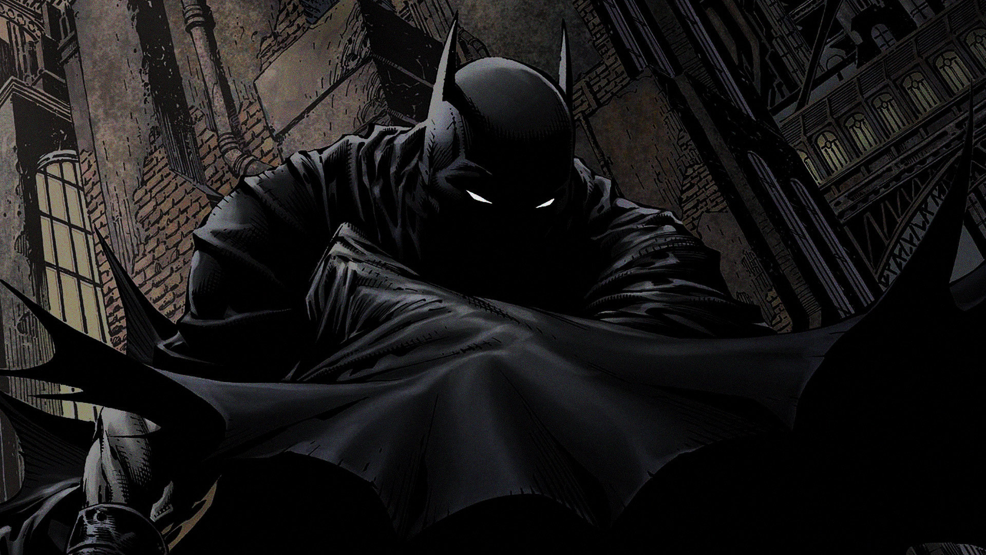 Batman, Fumetto, Mantello, Notte, 1920x1080, immagine di sfondo