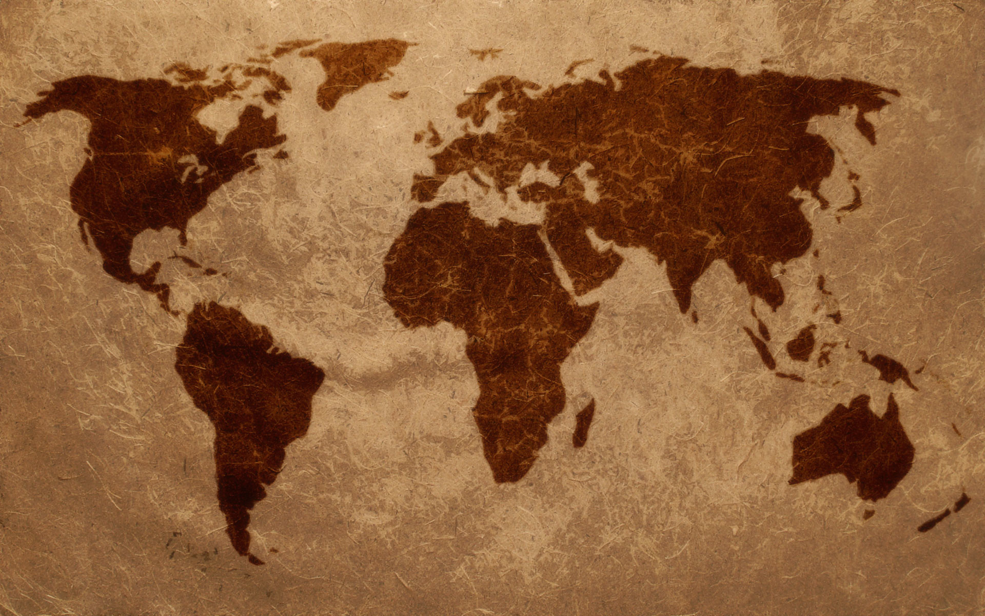 Mappa del mondo, Planisfero, Vintage, Marrone, Full HD, sfondo per portatile