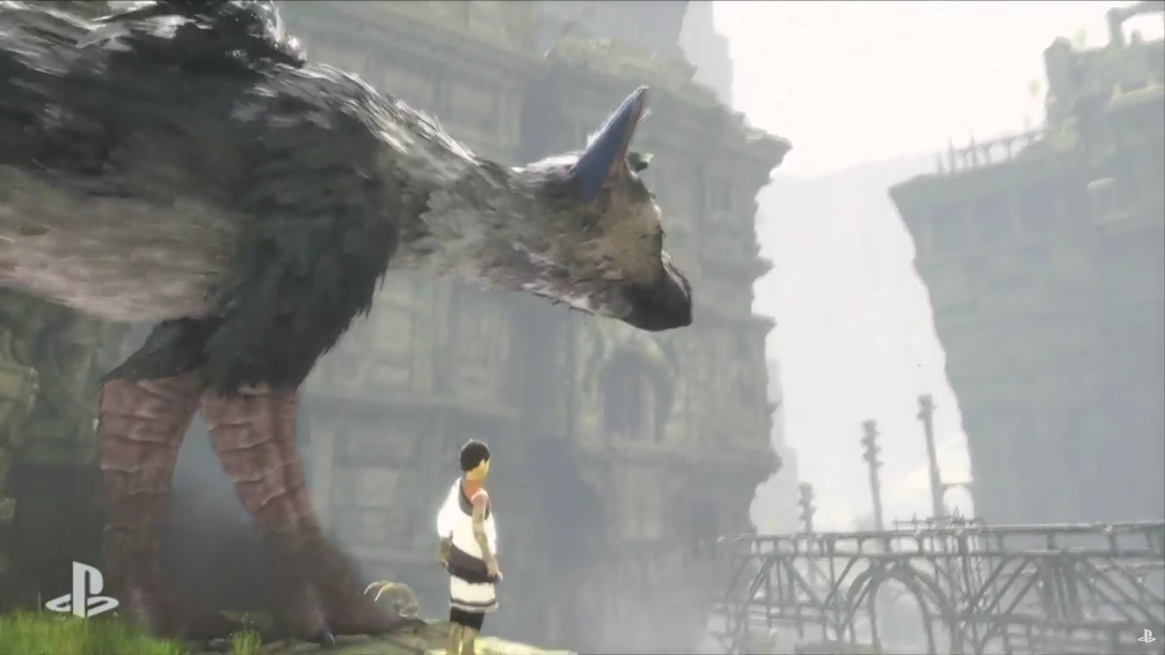 Trico, The Last Guardian, Ragazzo, Rovine, PlayStation, Full HD, sfondo per PC