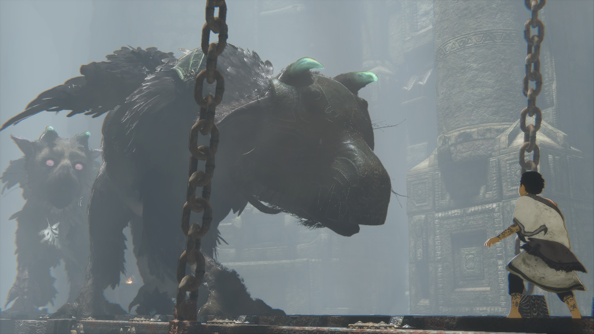 Trico, The Last Guardian, Ragazzo, Catene, Full HD, wallpaper desktop