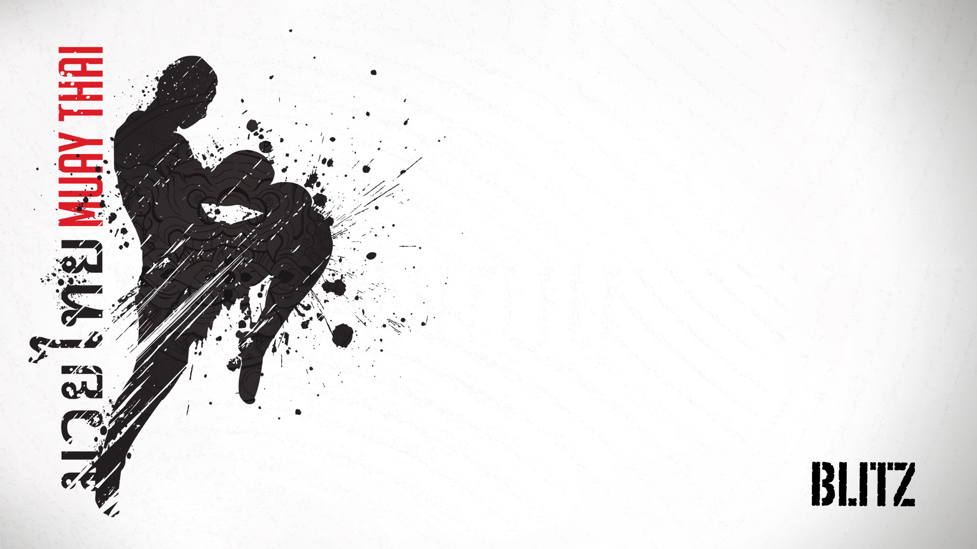 Muay thai, Ginocchiata, Silhouette, Sfondo bianco, Full HD, wallpaper per computer