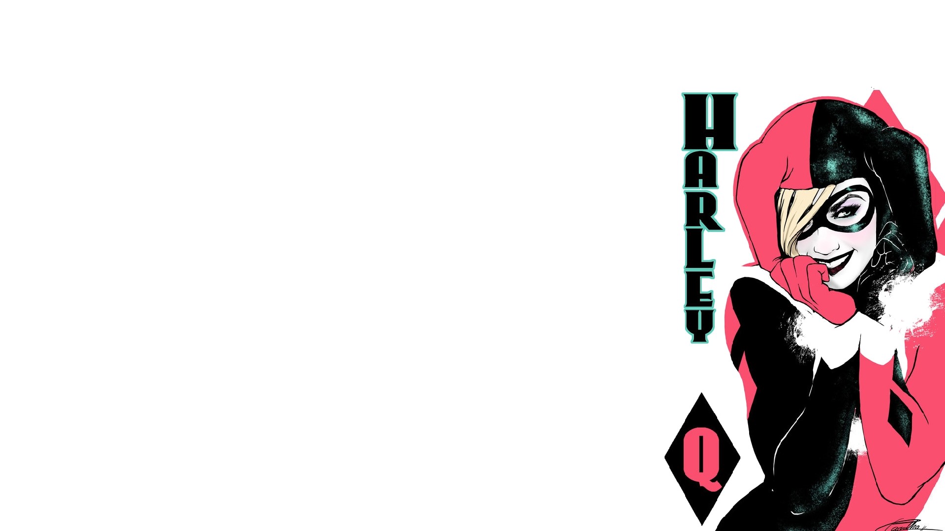 Harley Quinn, Carta da gioco, Regina, Fumetto, Full HD 1080p, sfondo desktop