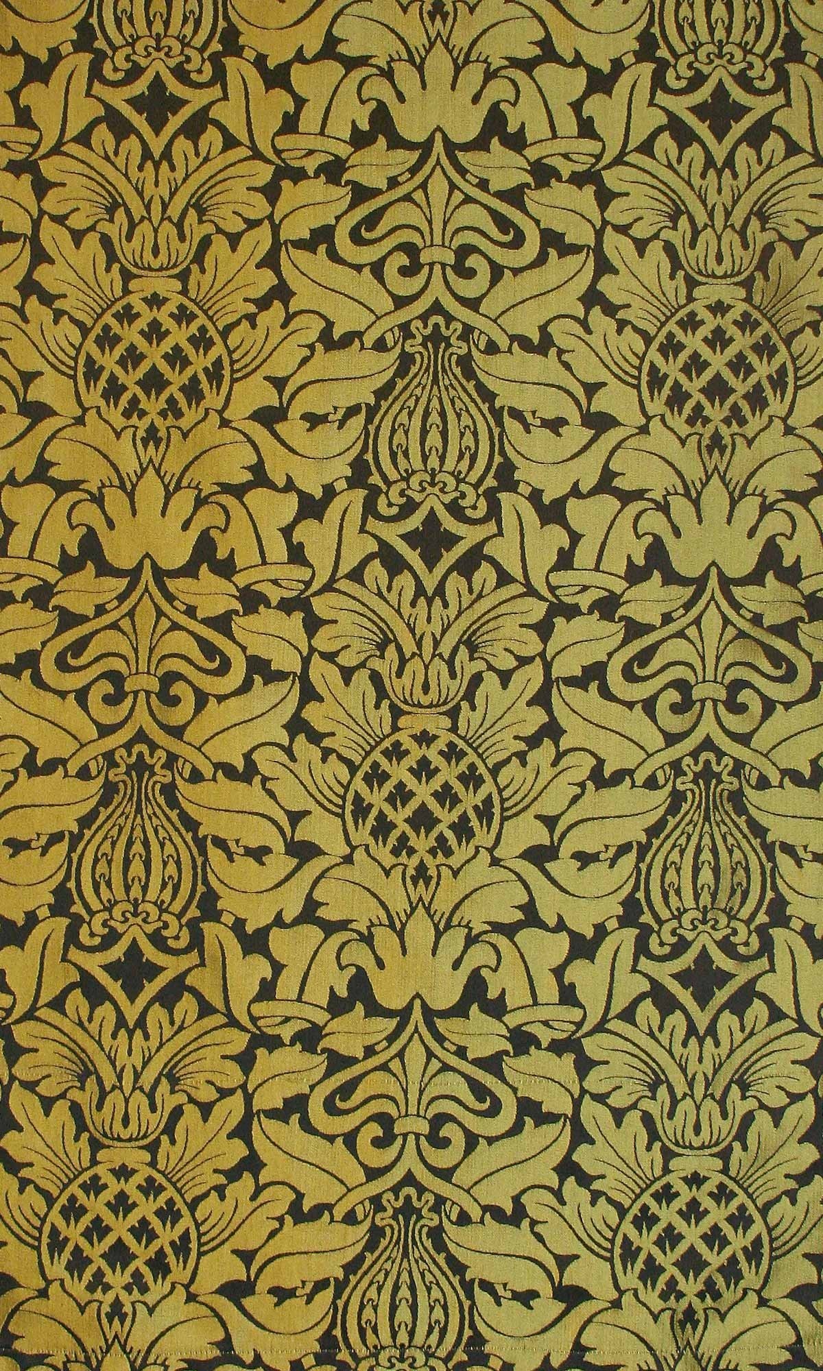 William Morris, Damasco, Motivo floreale, Giallo ocra, Full HD, sfondo per iPhone e Android