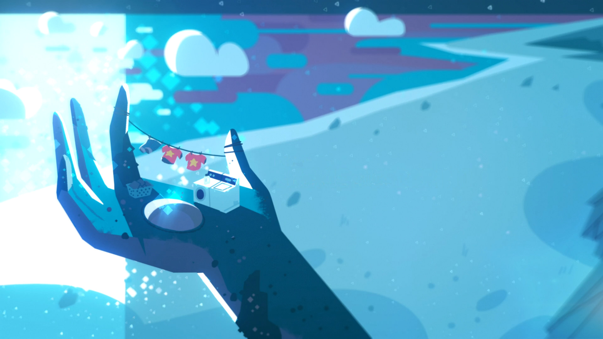 Steven Universe, Mano del Tempio, Spiaggia, Azzurro, Sfondo animato, wallpaper Windows 11
