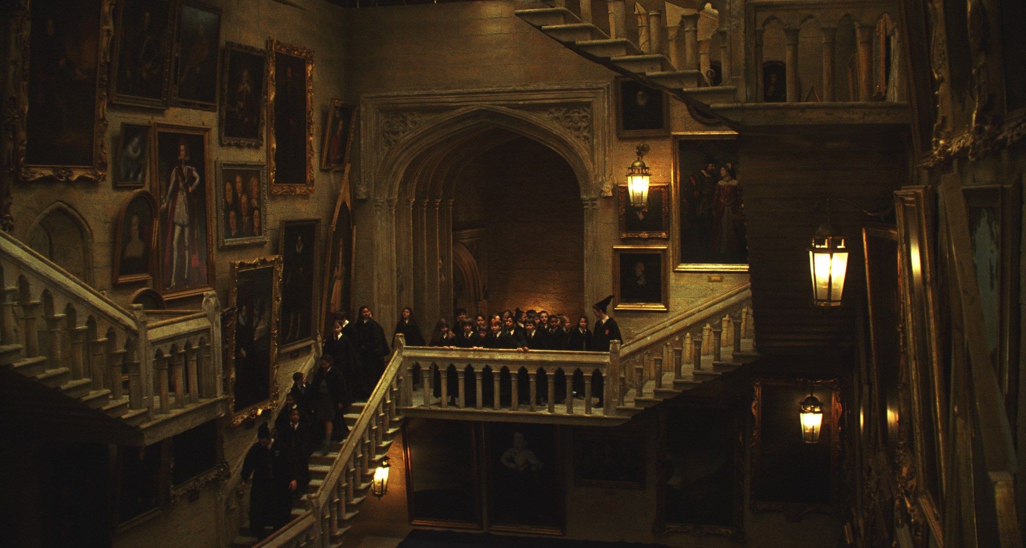 Hogwarts, Scalinata, Ritratti parlanti, Interni, Full HD, sfondo per PC e portatile