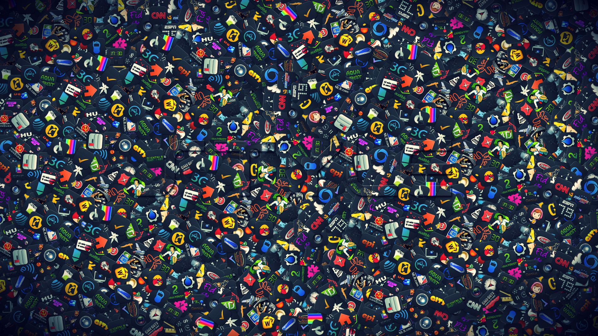 Icone colorate, Mosaico, App, Full HD 1080p, sfondo desktop