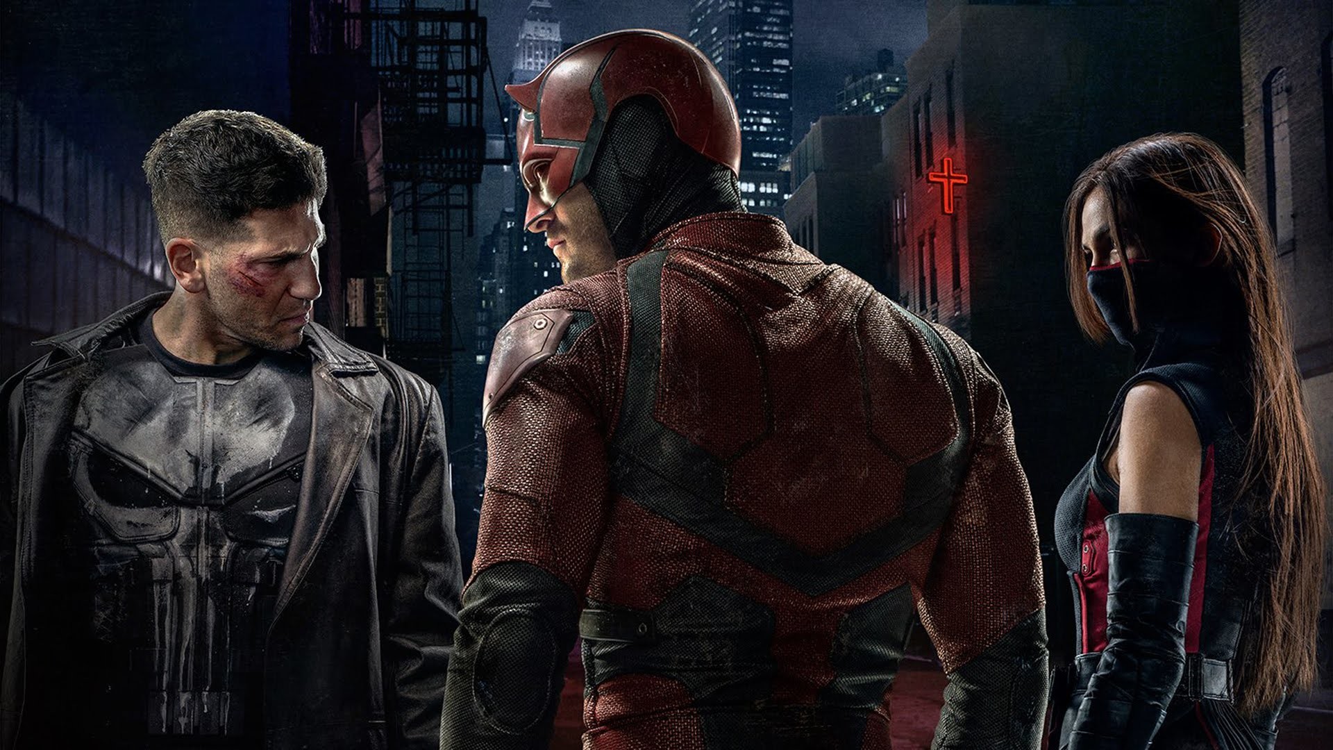 Daredevil, Punisher, Elektra, Jon Bernthal, Charlie Cox, Daredevil (serie TV), sfondo desktop