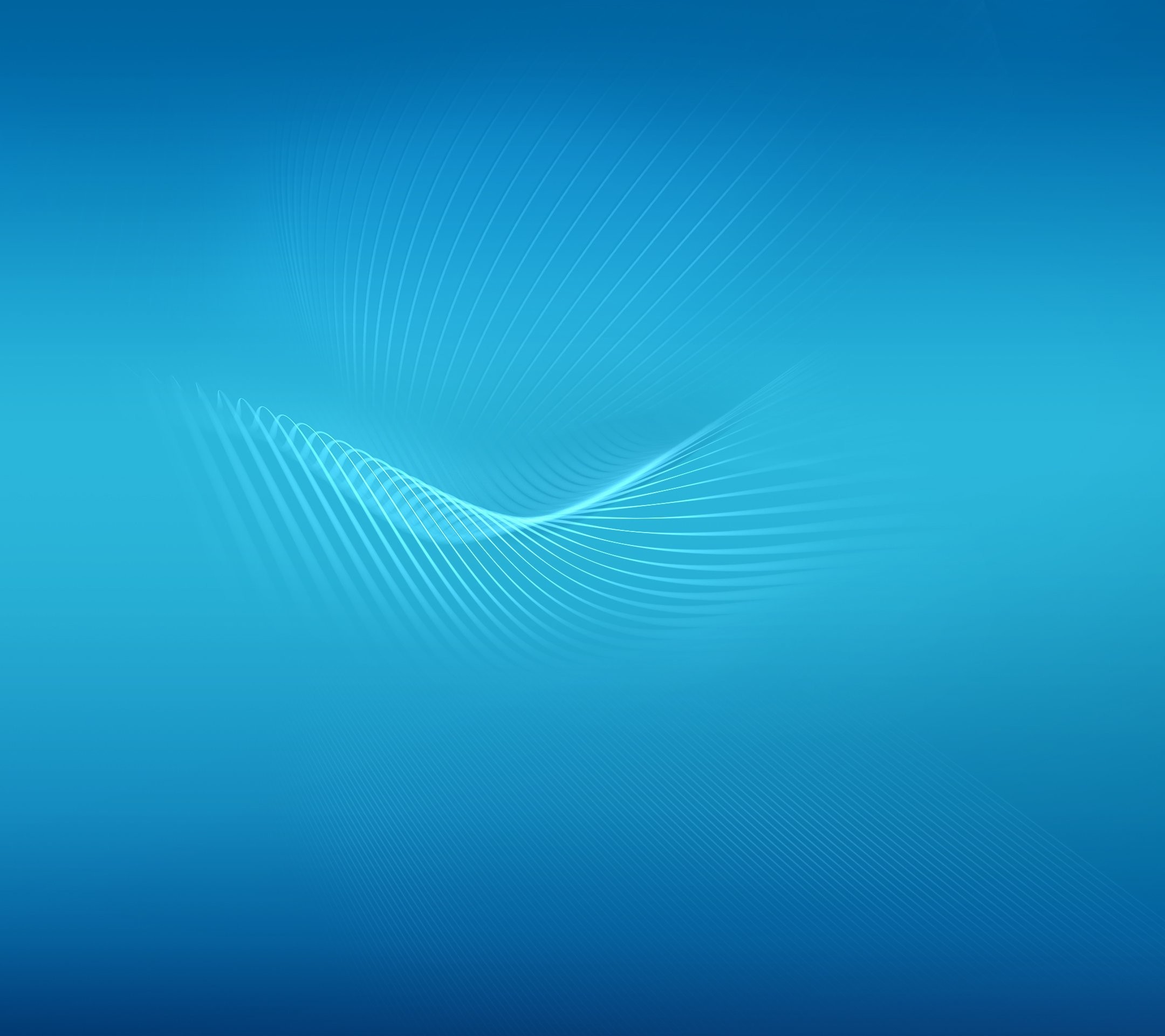 Onda astratta, Sfondo azzurro, Minimalismo, schermata Home Huawei P8 Lite