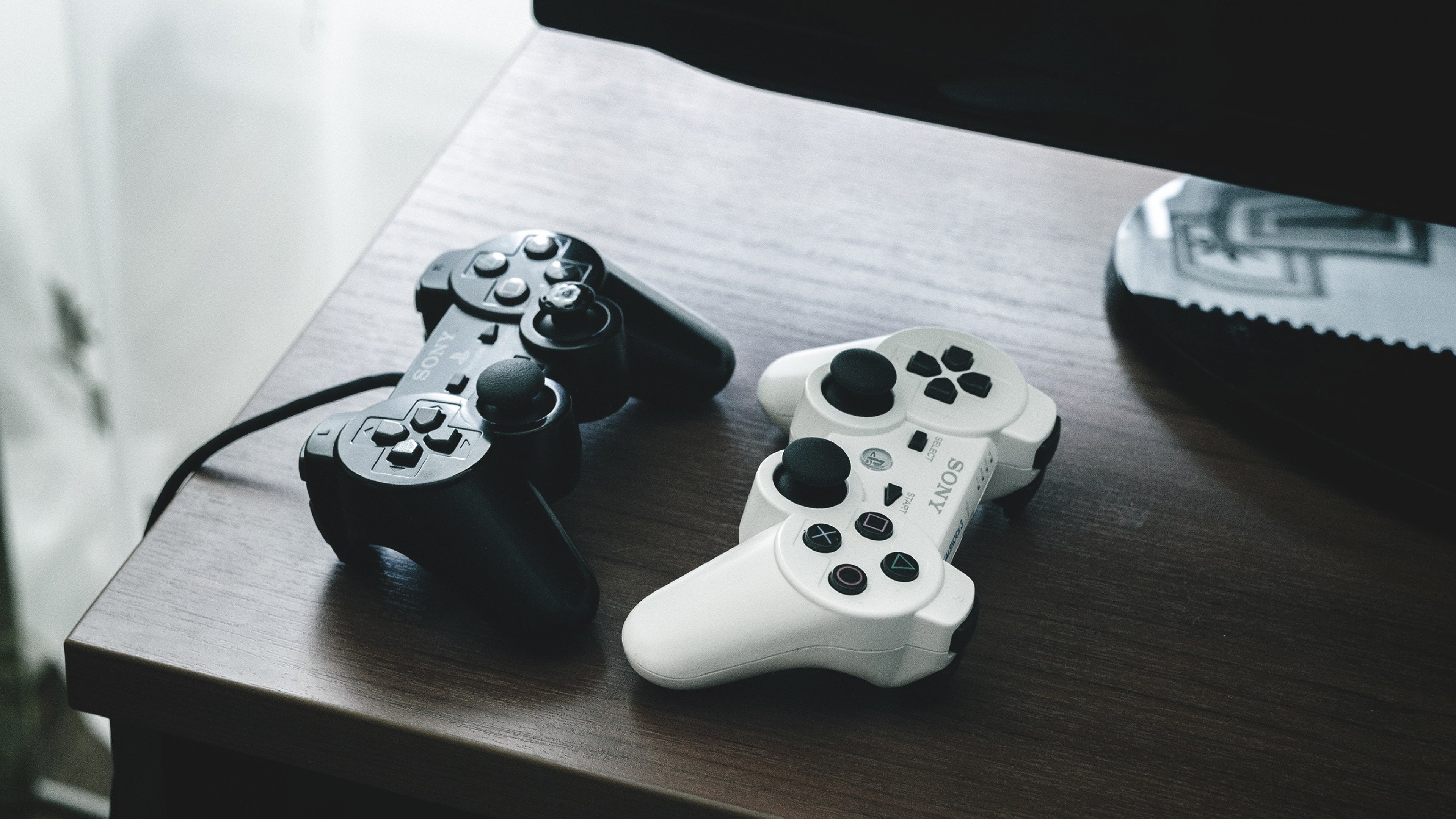 DualShock 3, Controller, Tavolo, 3840x2160, sfondo per PC