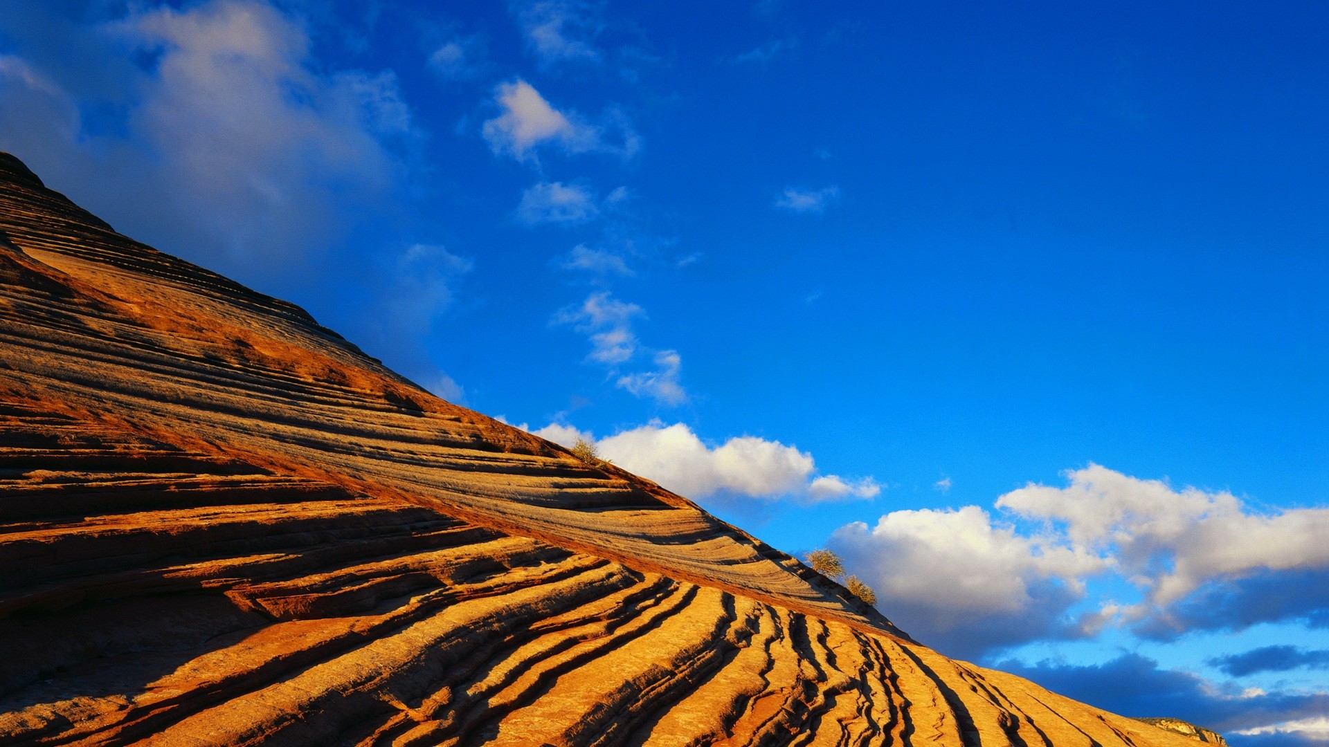 Arenaria stratificata, Coyote Buttes, Cielo azzurro, Nuvole, Full HD, sfondo Windows 11