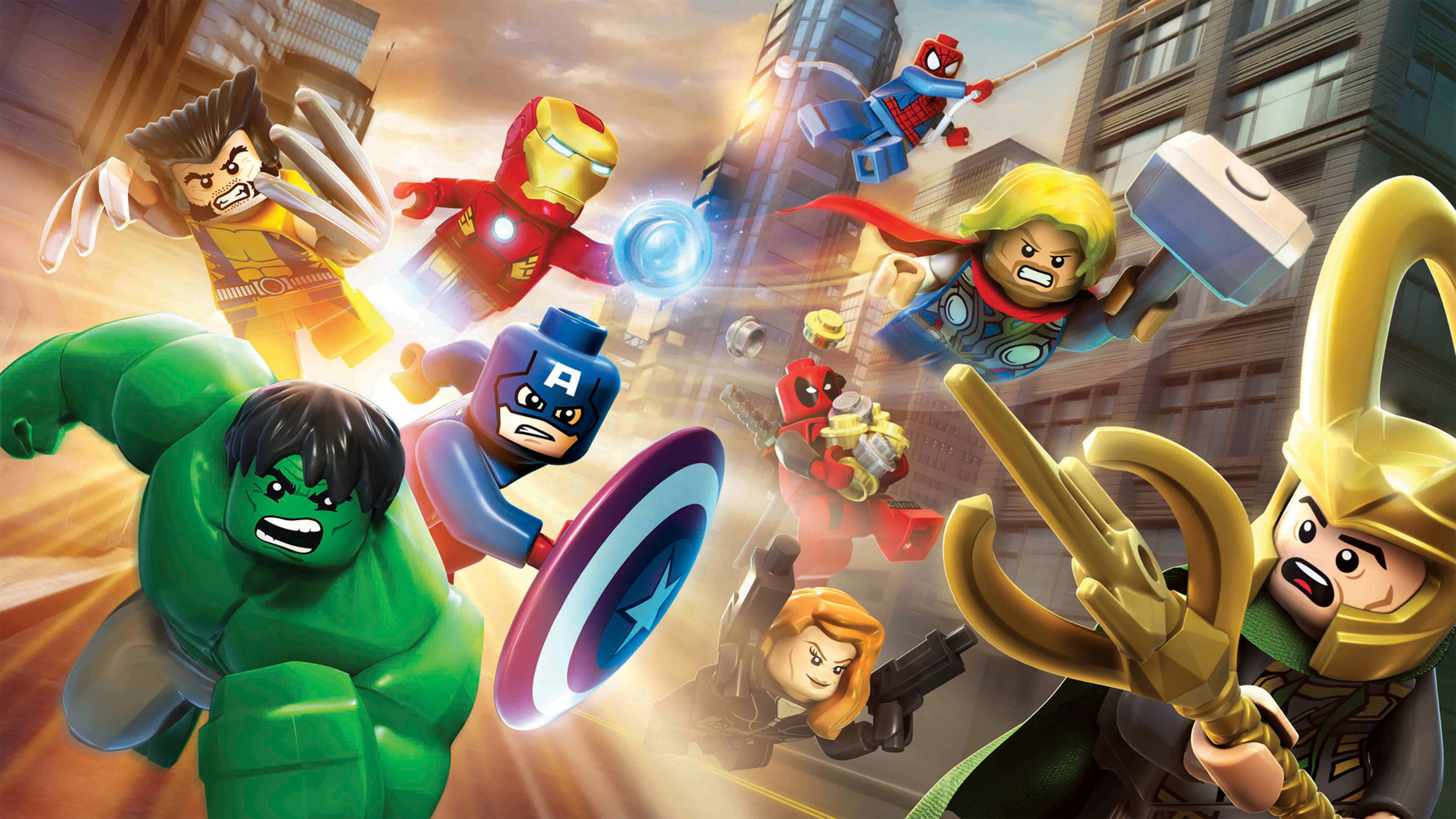 LEGO Marvel's Avengers, Hulk, Iron Man, Loki, Thor, LEGO, 4K, wallpaper desktop