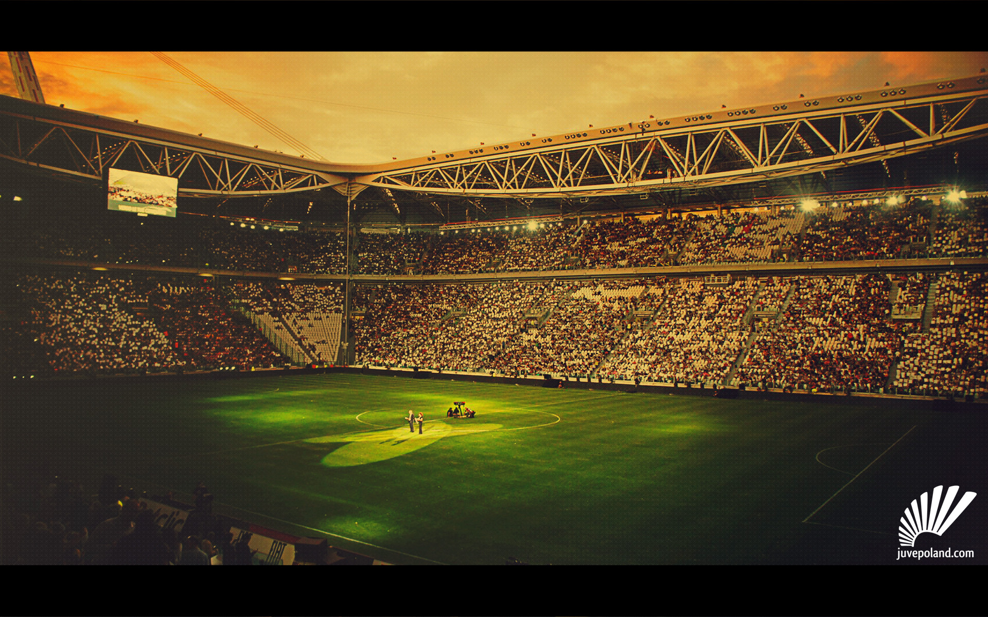 Juventus Stadium, Tribune, Luci, Campo da calcio, Full HD, sfondo per PC e portatile