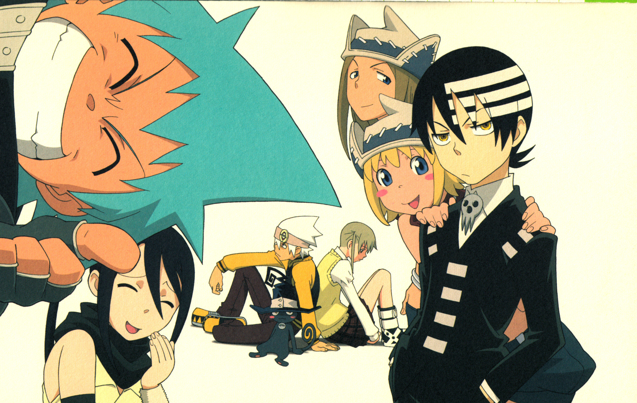 Soul Eater, Black Star, Death the Kid, Maka Albarn, Personaggi, 2065x1305, sfondo MacBook Pro