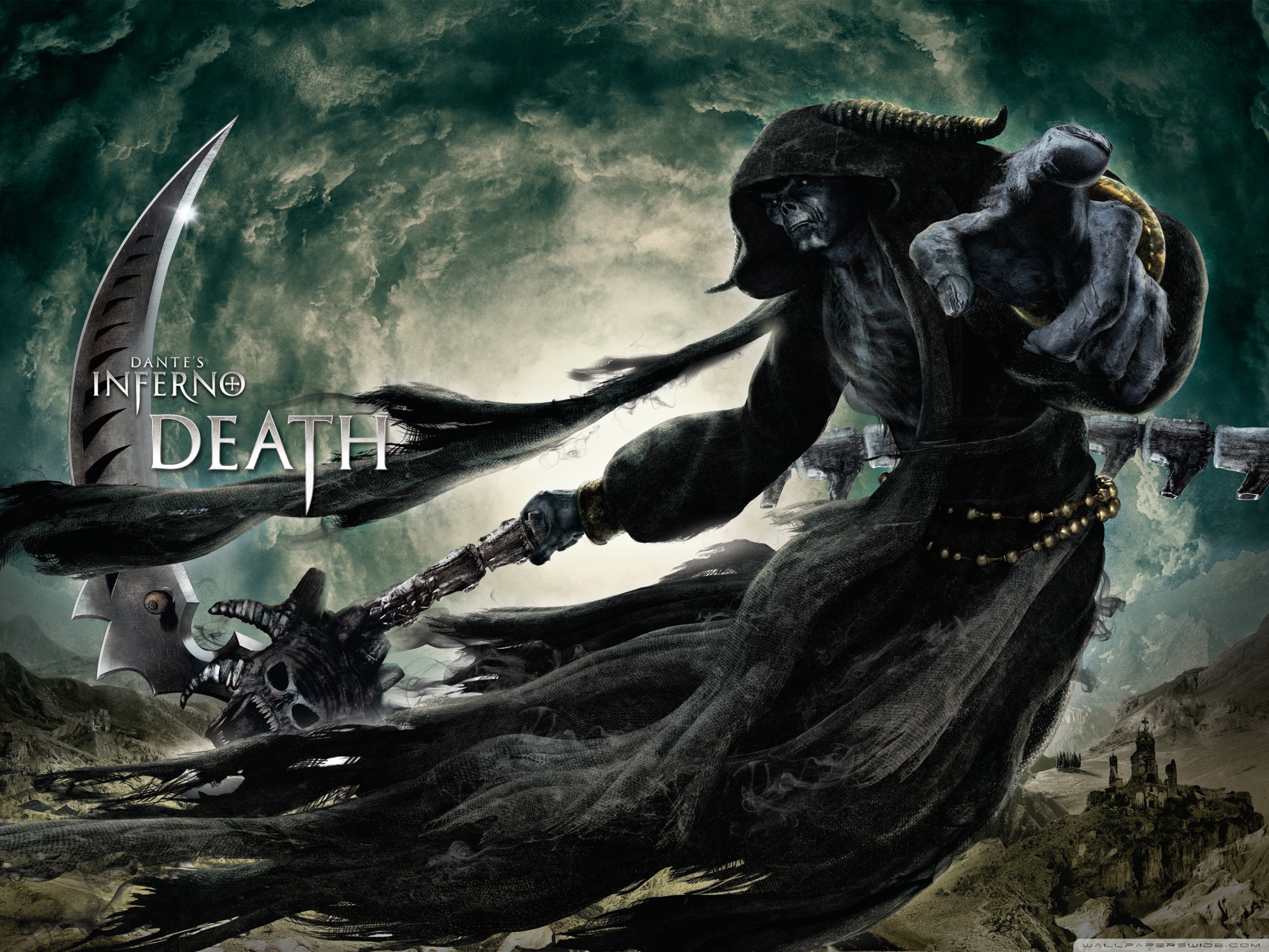 Dante's Inferno, Morte, Falce, Videogioco, sfondo per iPad e tablet