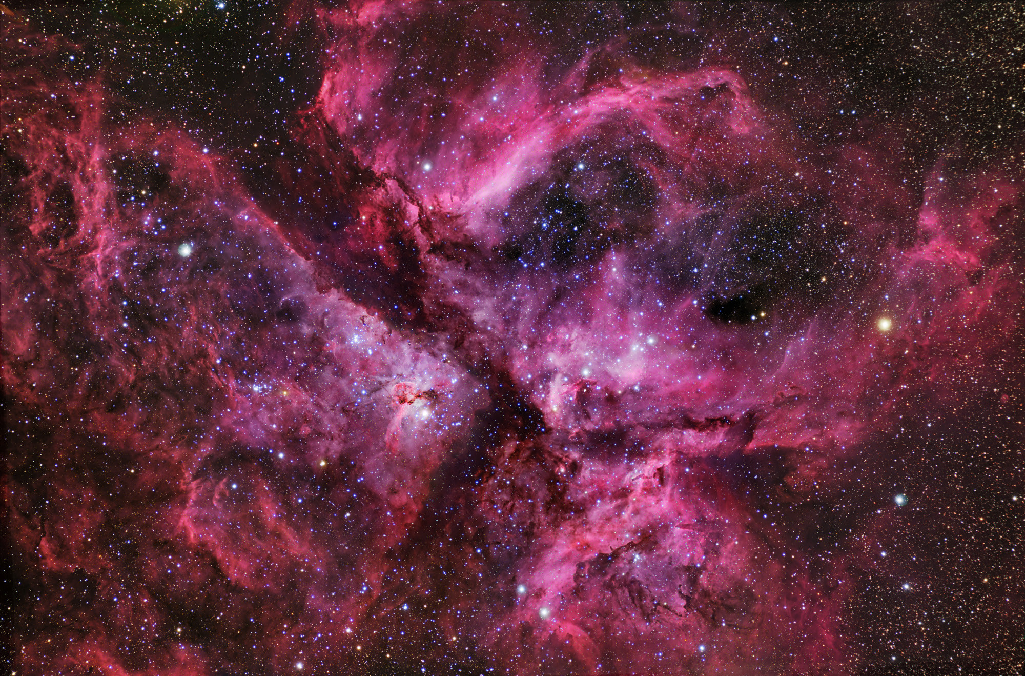 Nebulosa della Carena, Nebulosa, Spazio, Stelle, Rosa, Full HD, sfondo per portatile