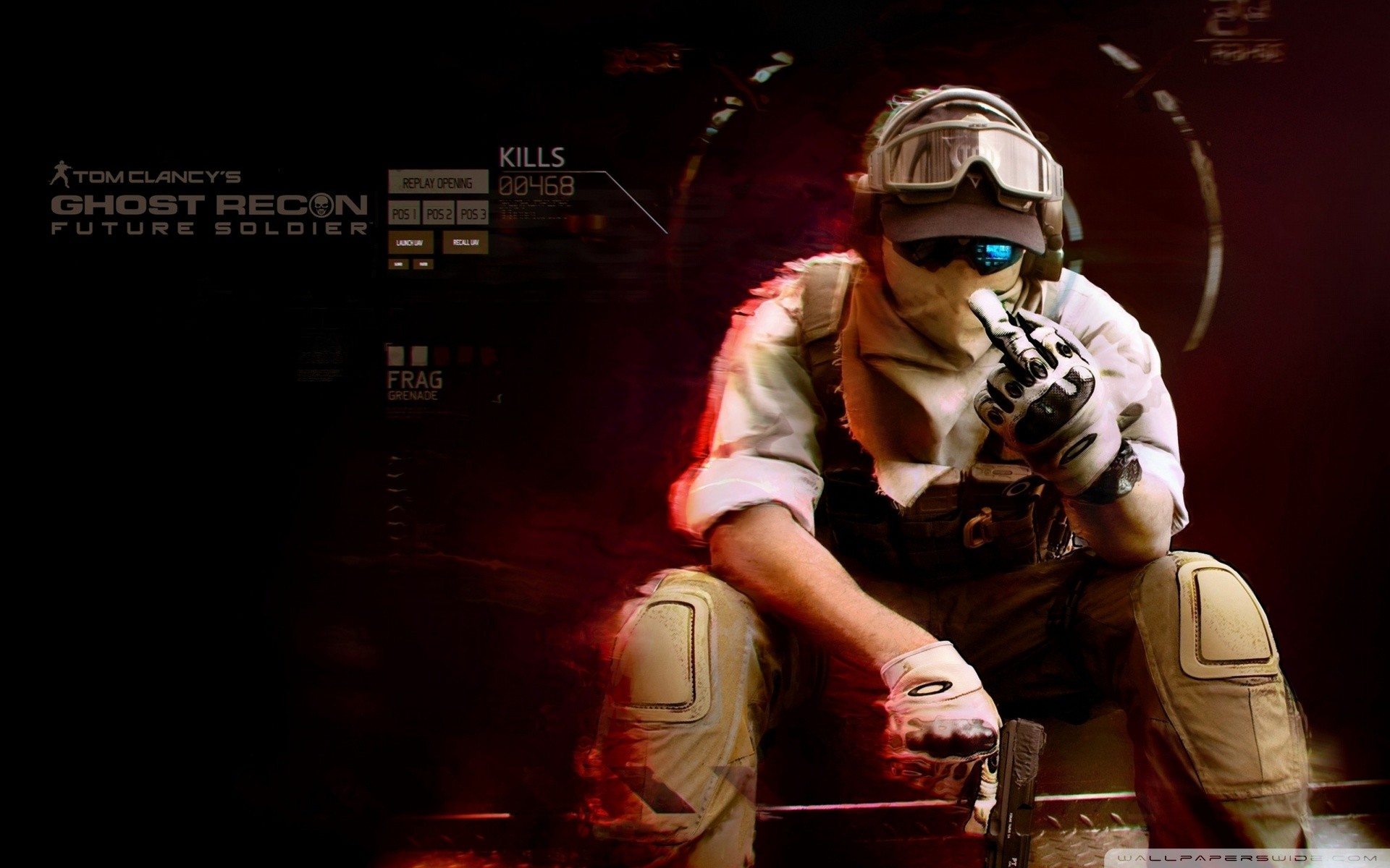 Ghost Recon: Future Soldier, Tom Clancy's, Soldato, Videogioco, Full HD, sfondo per PC e portatile