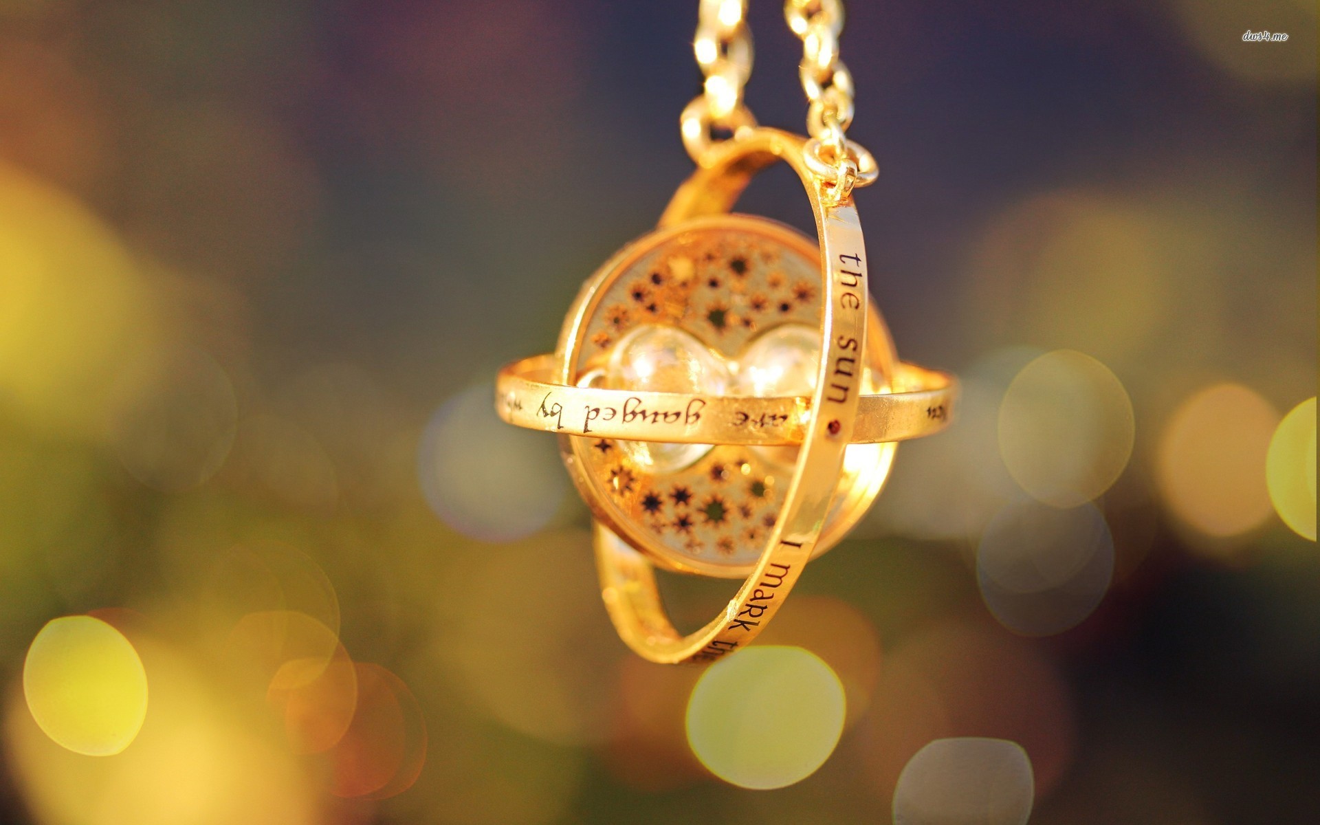 Giratempo, Harry Potter, Bokeh, Oro, Full HD, sfondo per portatile