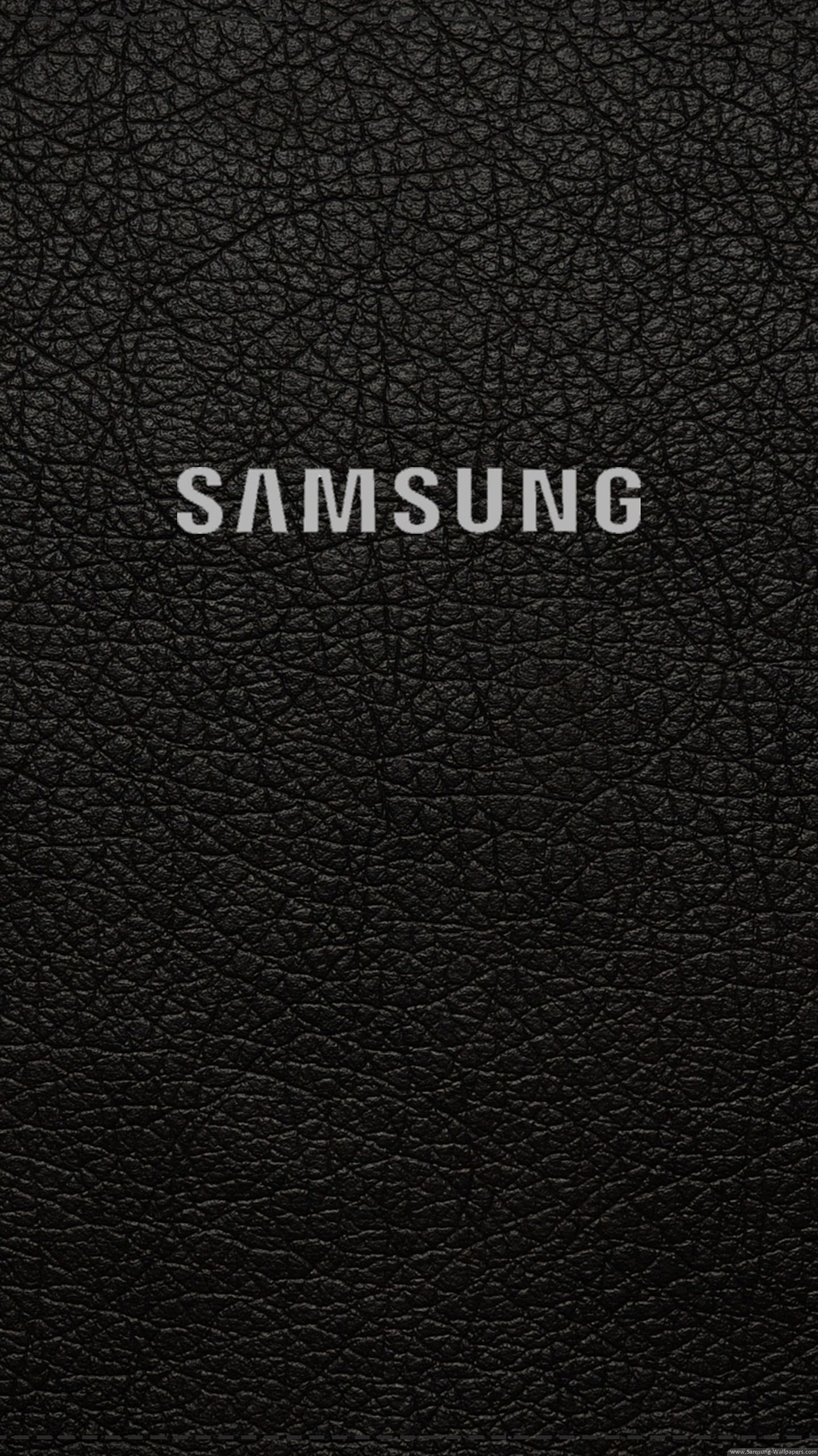 Samsung, Logo, Pelle, Nero, QHD+, sfondo verticale per cellulare