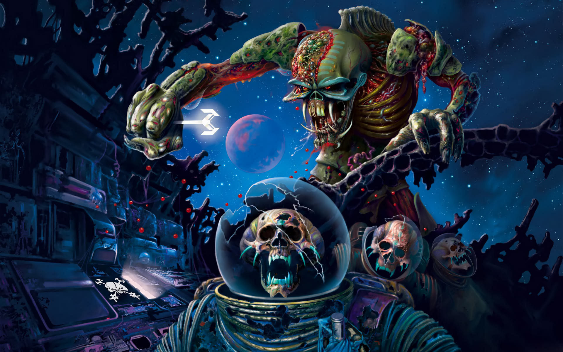 Iron Maiden, Eddie, The Final Frontier, Copertina album, 1920x1200, sfondo per PC