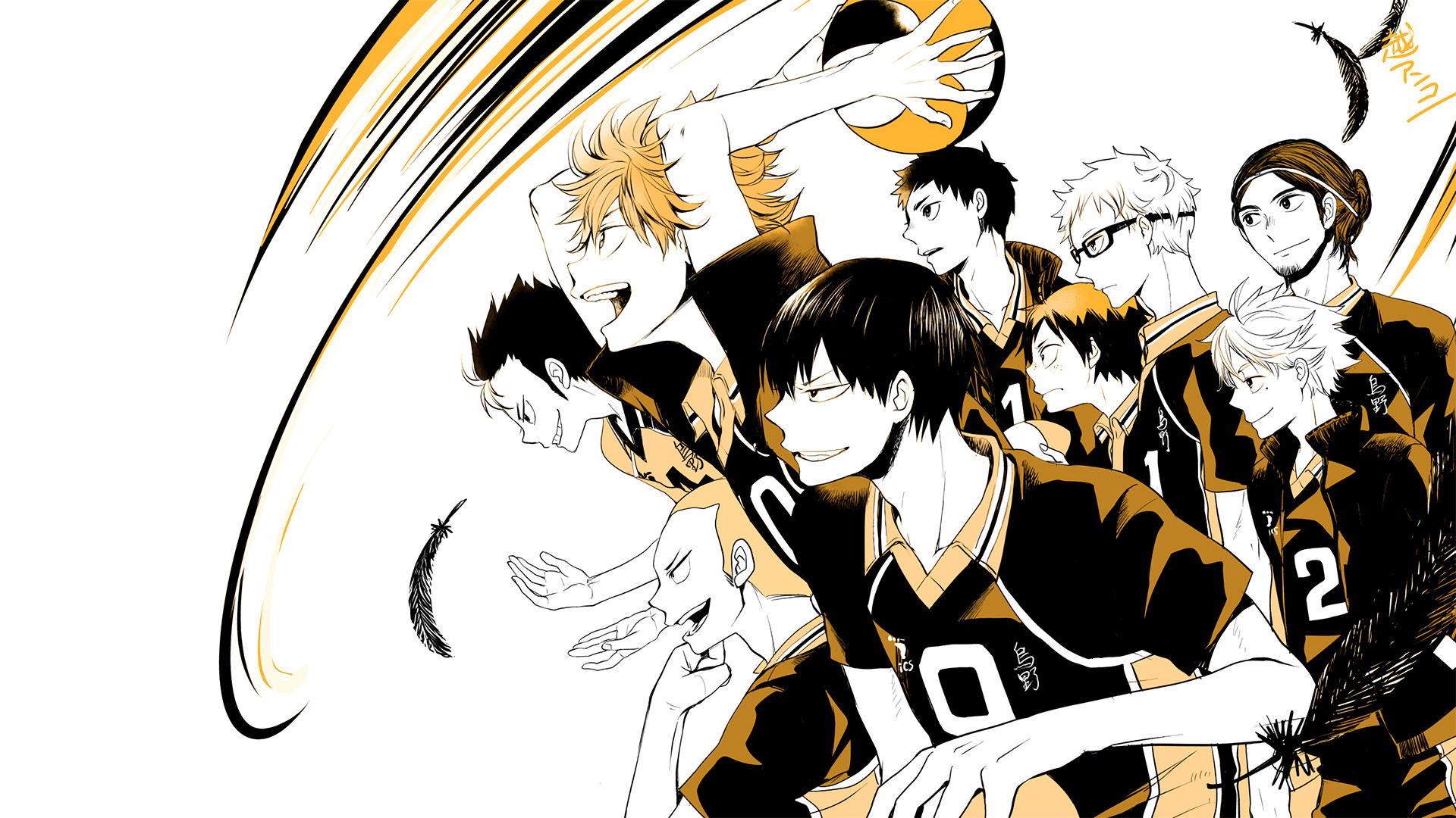 Karasuno, Shoyo Hinata, Tobio Kageyama, Haikyu!!, Pallavolo, Full HD 1080p, sfondo desktop