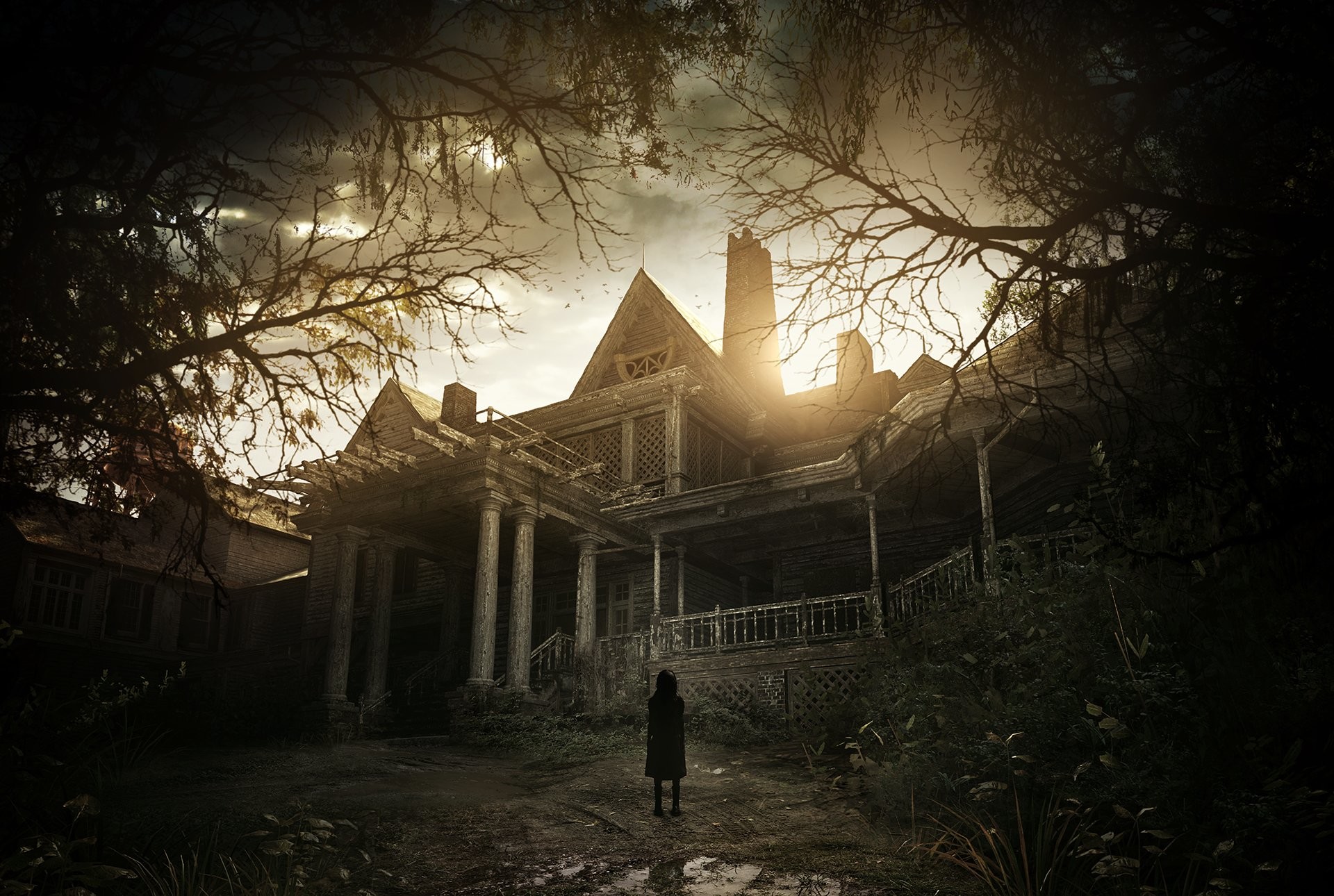 Resident Evil 7: Biohazard, Villa Baker, Louisiana, Palude, Horror, sfondo per portatile