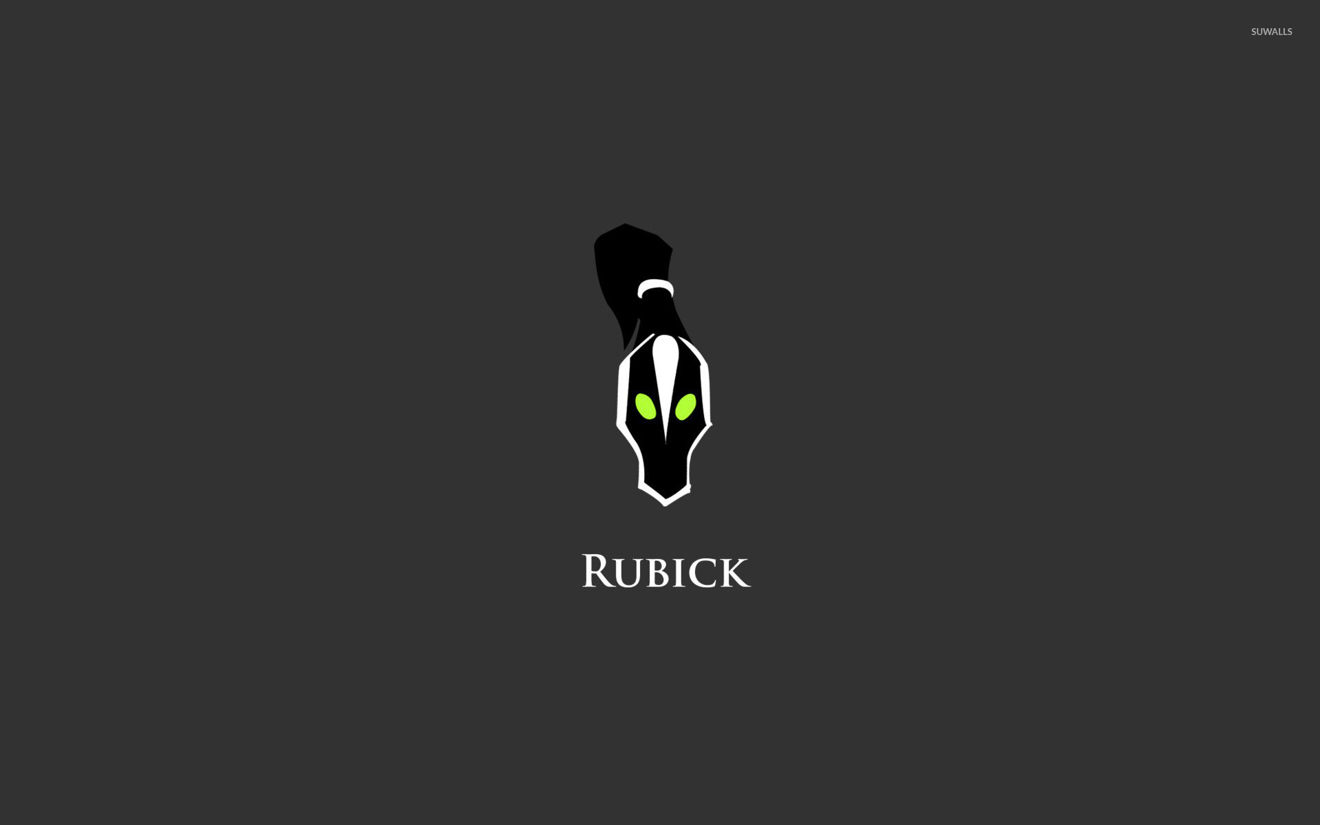 Rubick, Dota 2, Maschera, Minimalista, Grigio scuro, 16:10 Full HD, sfondo widescreen