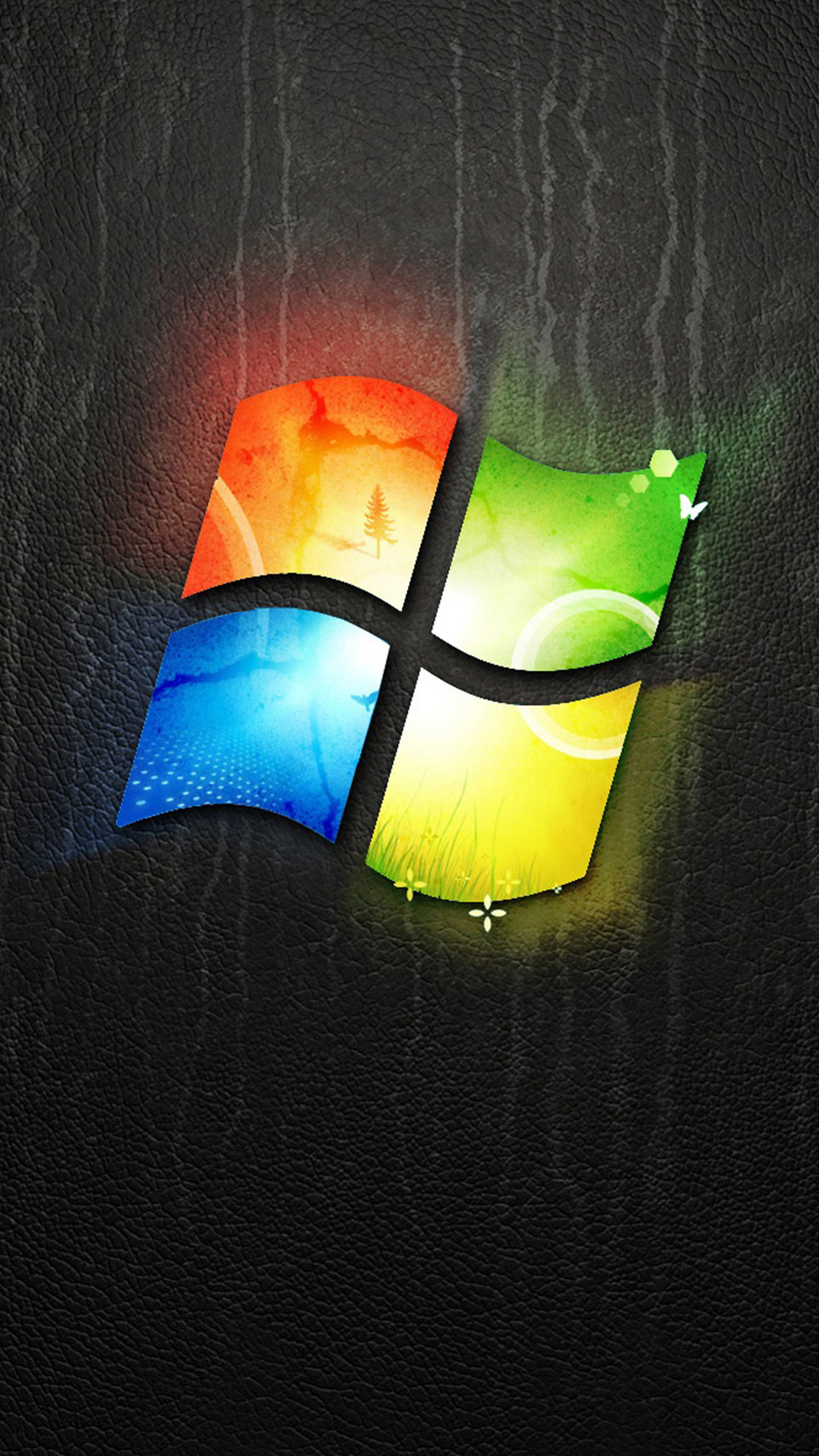 Dark windows logo Galaxy S7 Wallpapers, QHD+, sfondo per smartphone