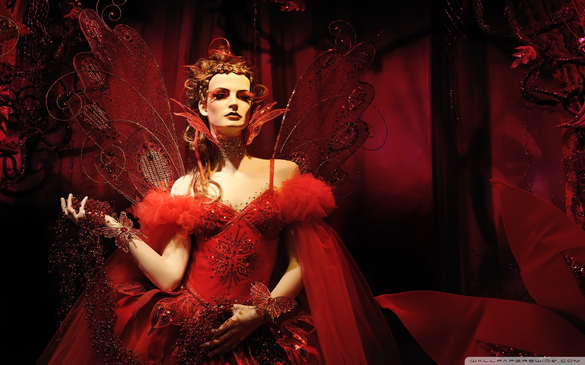 Regina, Abito rosso, Corona, Fantasy, 1920x1200, sfondo MacBook Pro