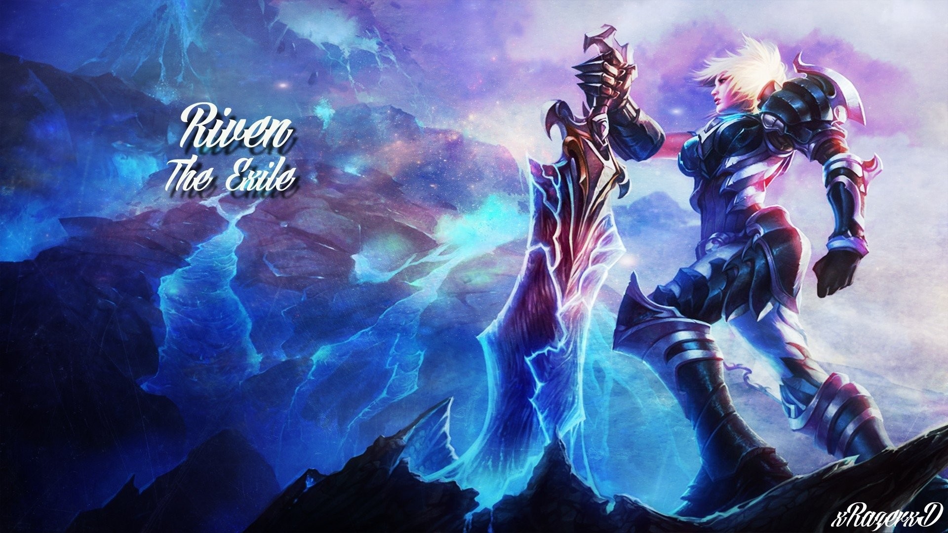 Riven, League of Legends, Fan art, Full HD, sfondo per PC